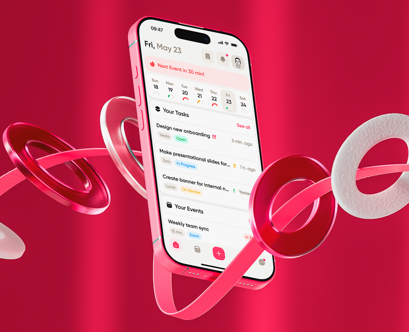 Orgo — мобильное SaaS приложение для управления задачами на Dprofile