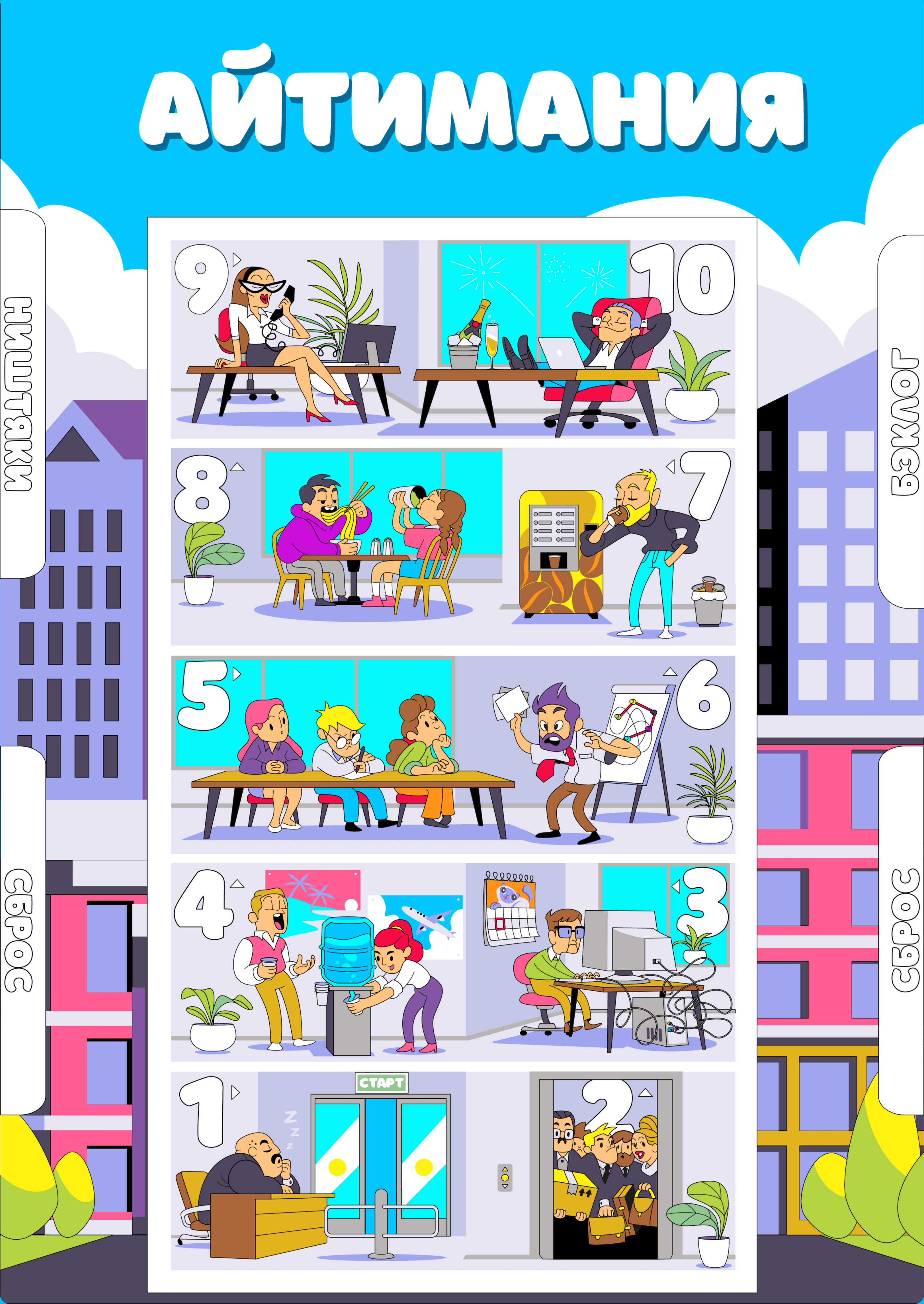 Настольная игра «Айтимания» — Изображение №7 — Иллюстрация, Графика на Dprofile