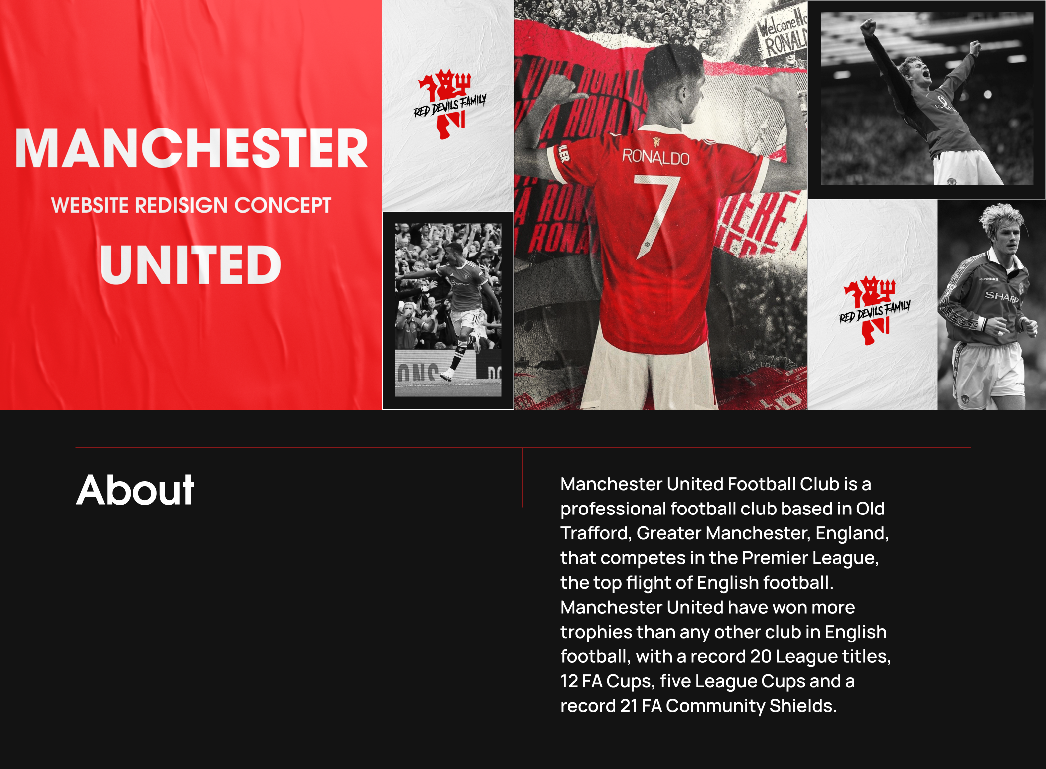 Manchester United - Website concept — Изображение №1 — Интерфейсы на Dprofile