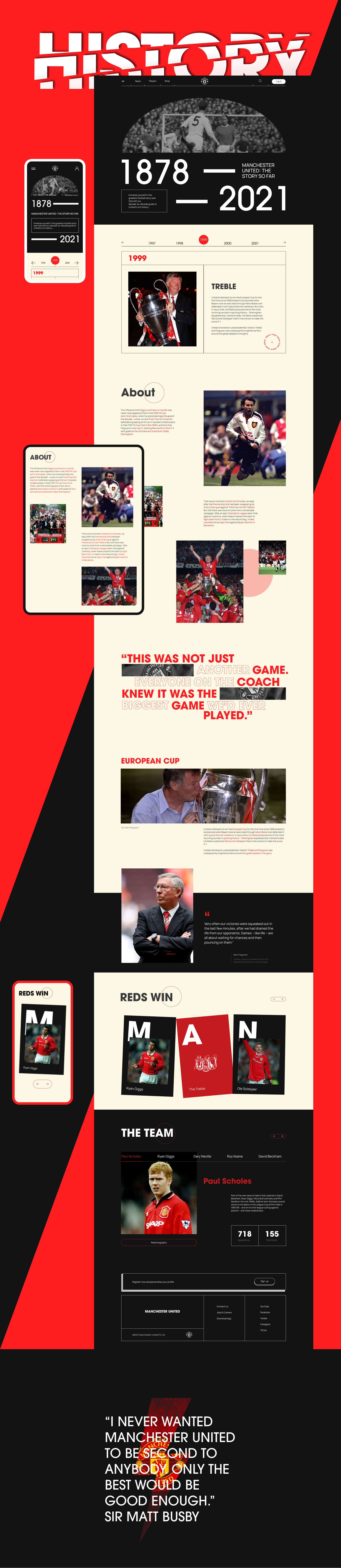 Manchester United - Website concept — Изображение №5 — Интерфейсы на Dprofile