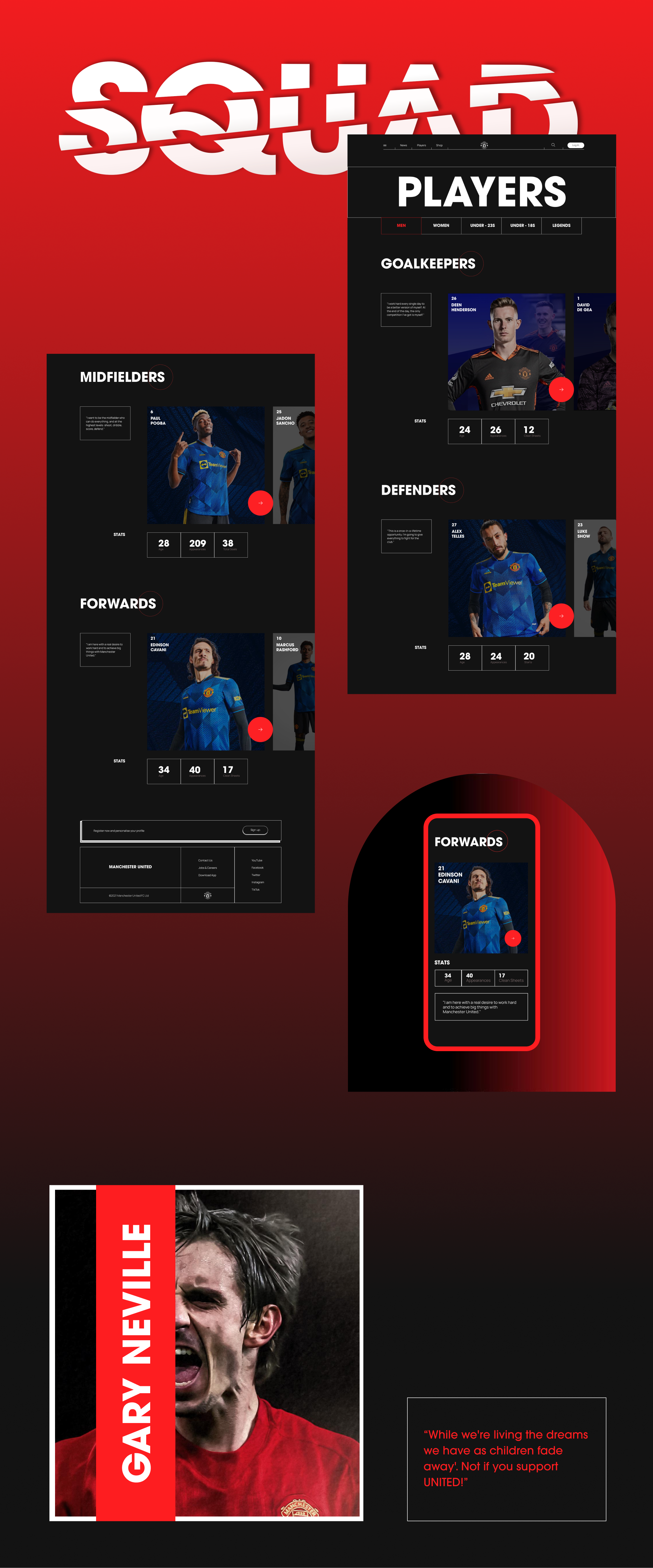 Manchester United - Website concept — Изображение №10 — Интерфейсы на Dprofile