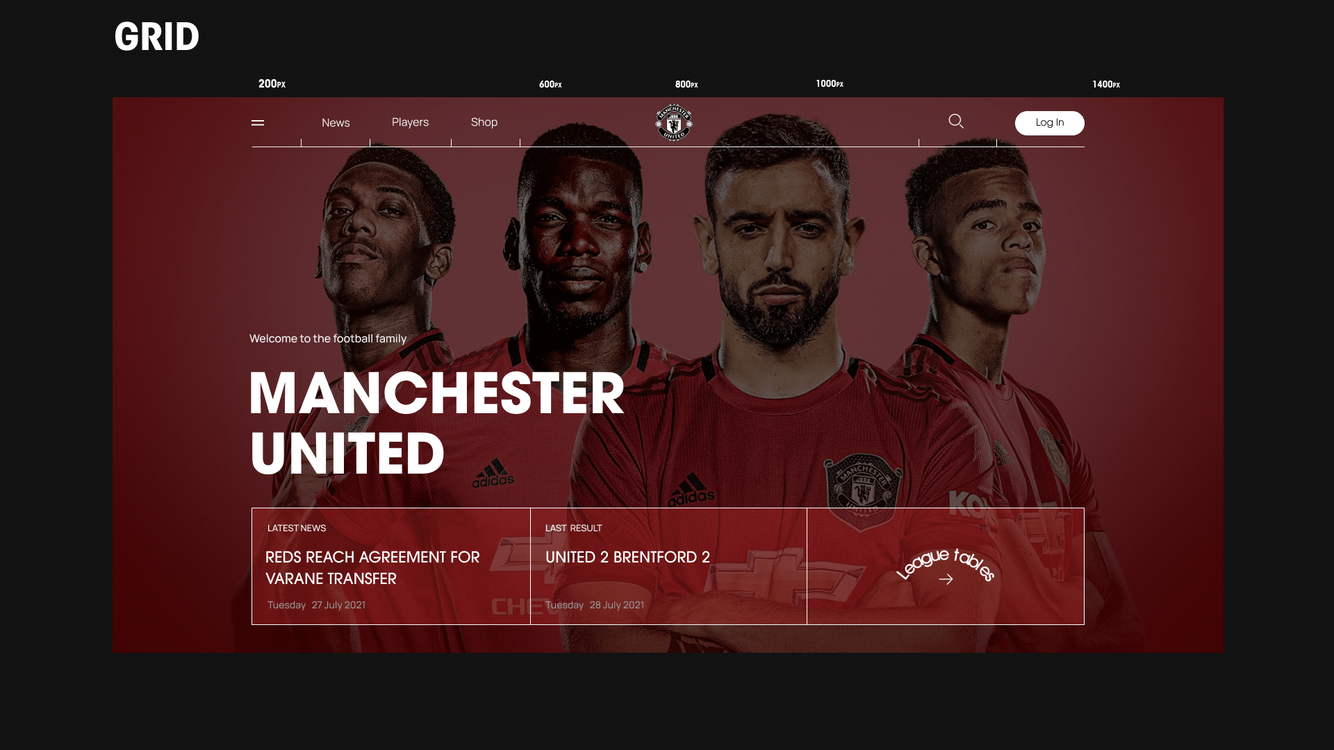Manchester United - Website concept — Изображение №8 — Интерфейсы на Dprofile