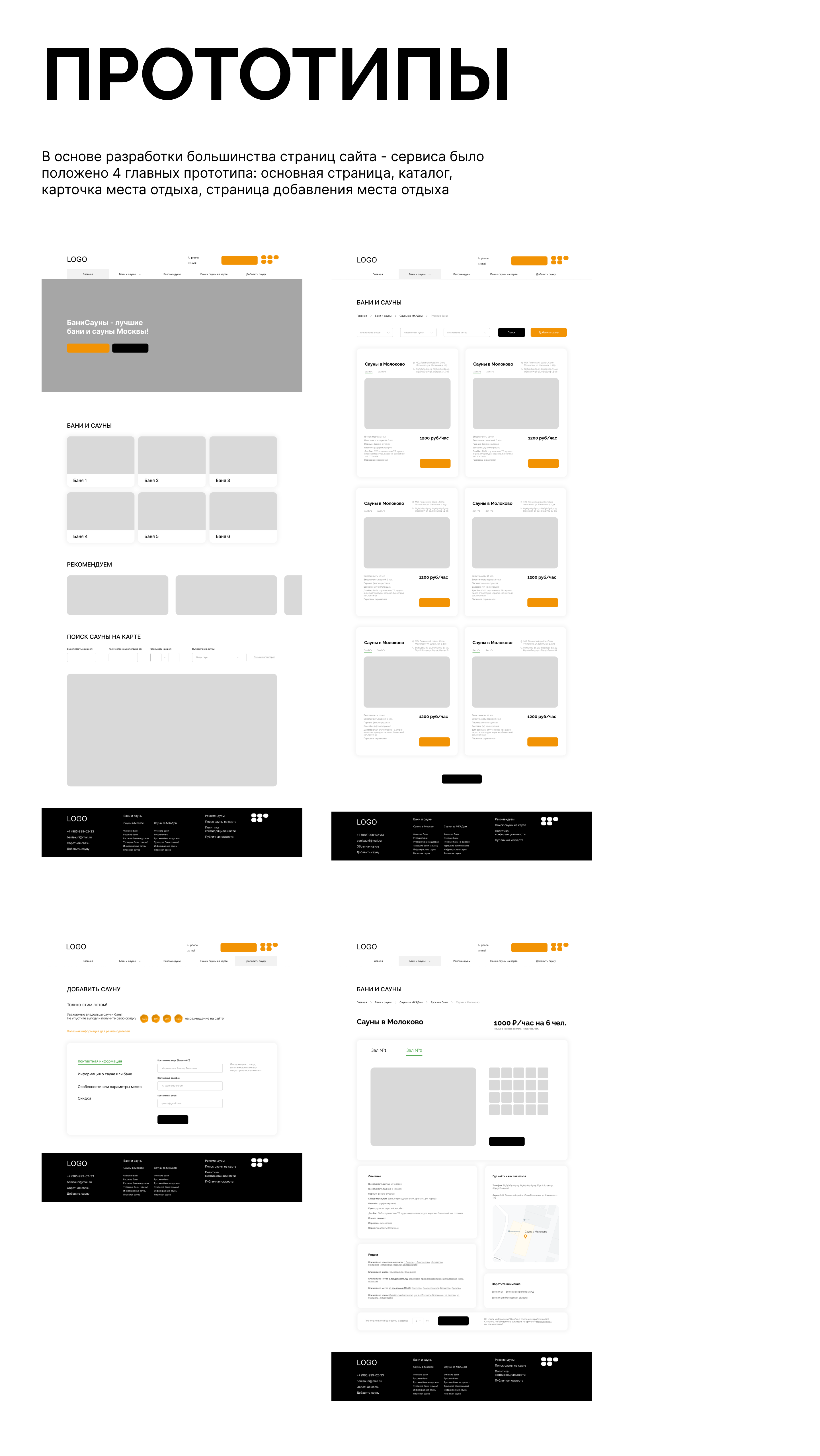 Сайт-сервис для бронирования бань и саун в Москве — Изображение №3 — Интерфейсы на Dprofile