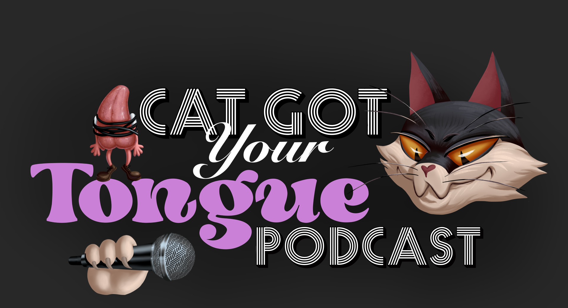 Cat got your tongue podcast — Изображение №1 — Иллюстрация на Dprofile