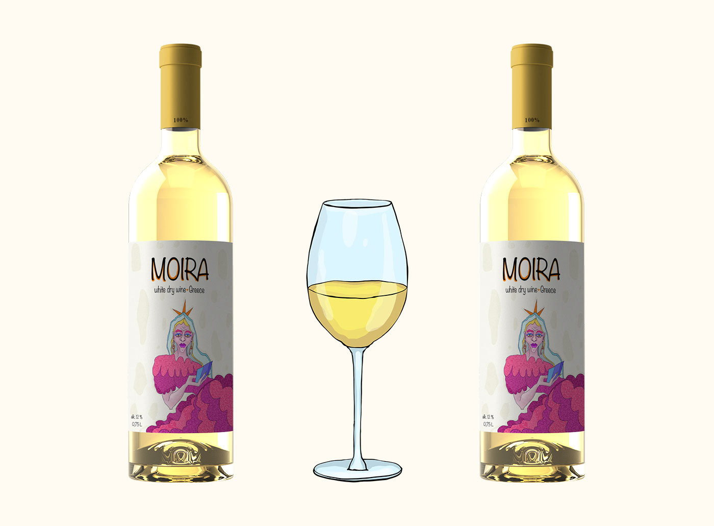 Wine. Moira. Packaging concept — Изображение №10 — Брендинг, Иллюстрация на Dprofile