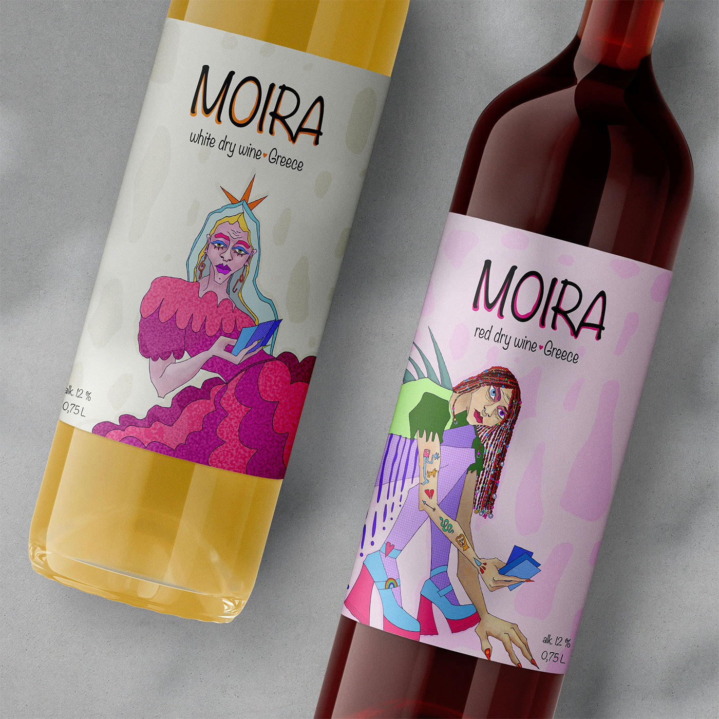 Wine. Moira. Packaging concept — Изображение №11 — Брендинг, Иллюстрация на Dprofile