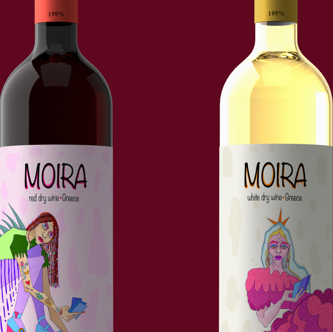 Wine. Moira. Packaging concept — Изображение №2 — Брендинг, Иллюстрация на Dprofile