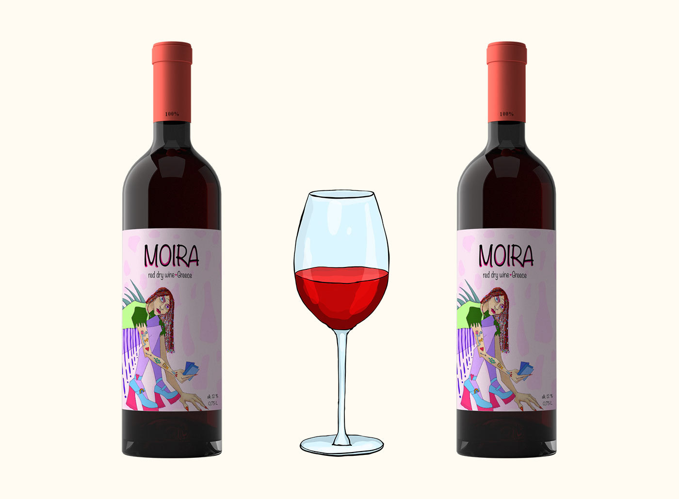 Wine. Moira. Packaging concept — Изображение №7 — Брендинг, Иллюстрация на Dprofile