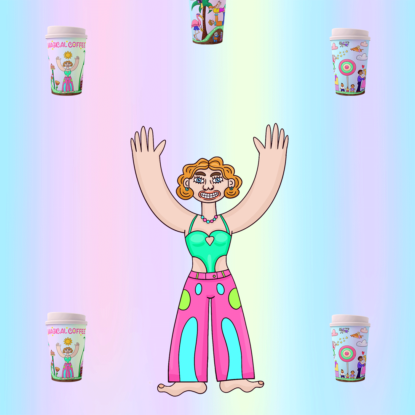 Coffee cup design and illustration — Изображение №10 — Брендинг, Иллюстрация на Dprofile