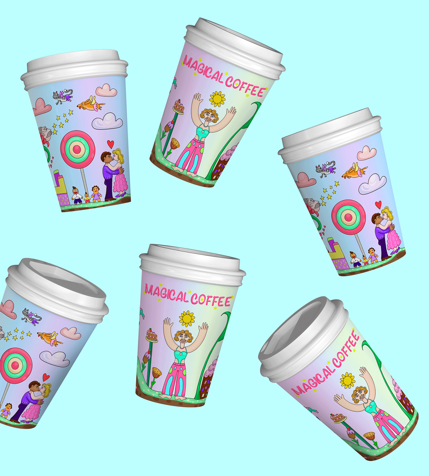 Coffee cup design and illustration — Изображение №9 — Брендинг, Иллюстрация на Dprofile