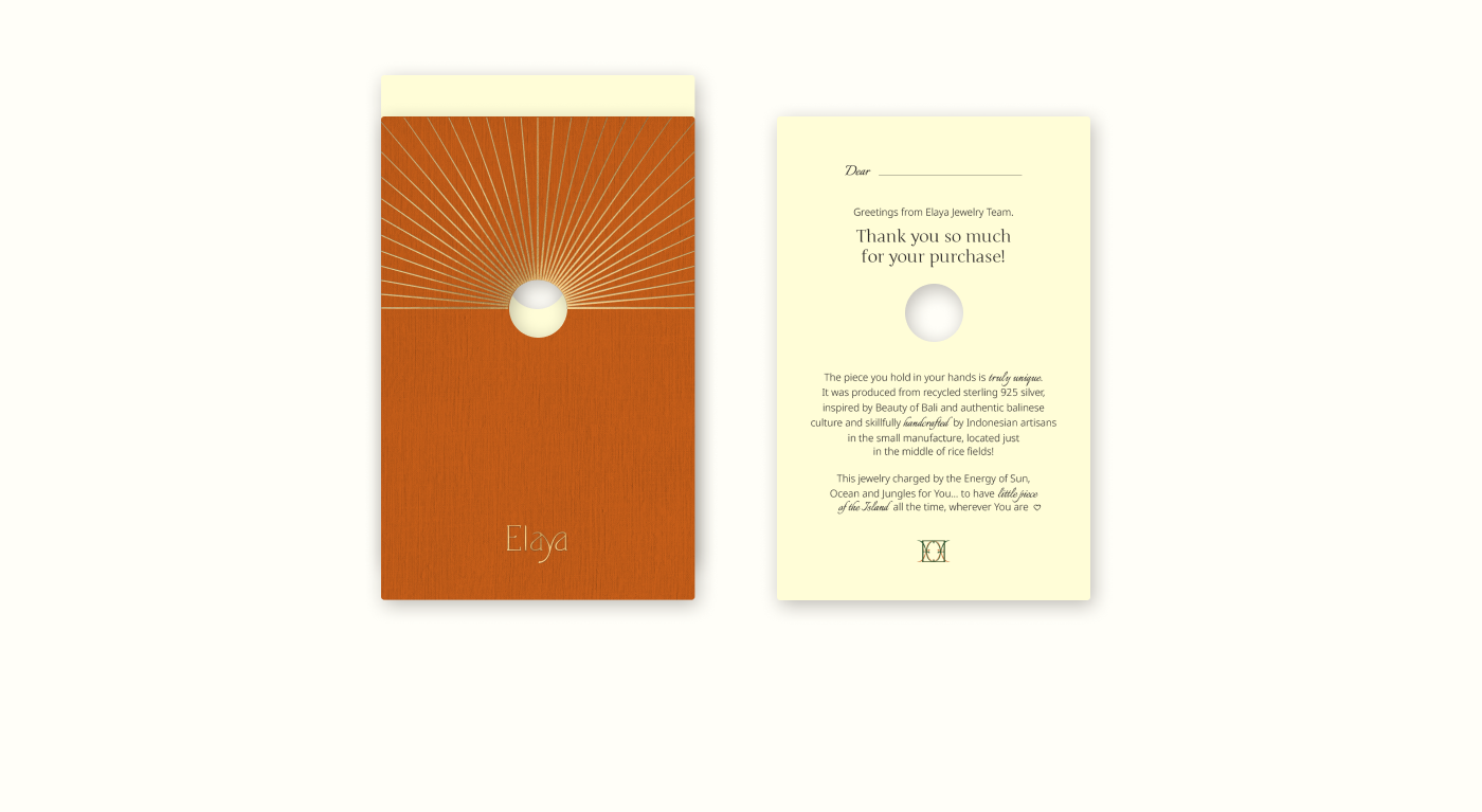 Elaya. Balinese Jewelry Brand — Изображение №6 — Брендинг на Dprofile