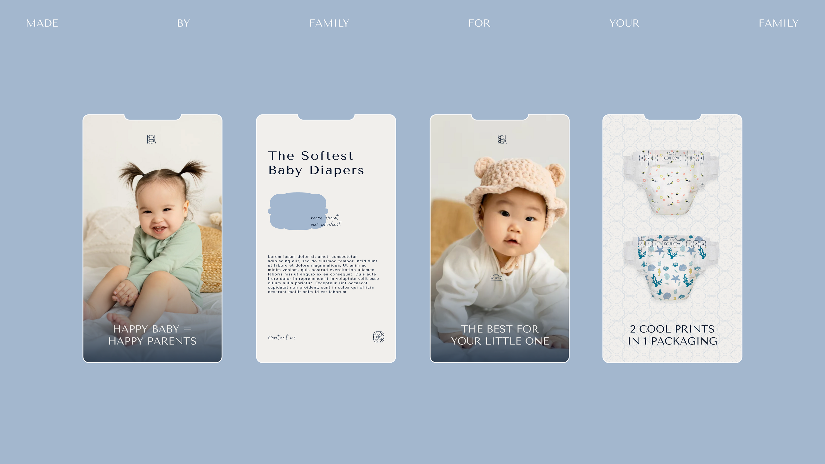 KOJI KEA. BABY CARE — Изображение №10 — Брендинг на Dprofile