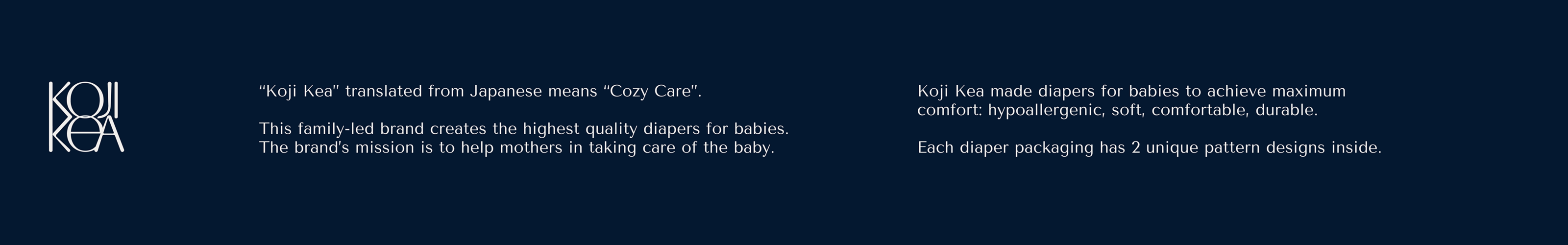 KOJI KEA. BABY CARE — Изображение №2 — Брендинг на Dprofile