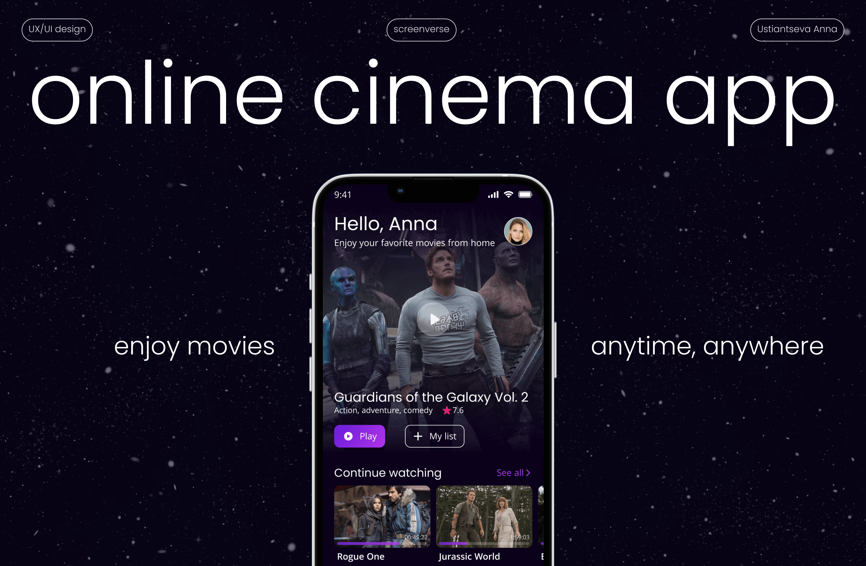 Online cinema app — Изображение №1 — Интерфейсы на Dprofile