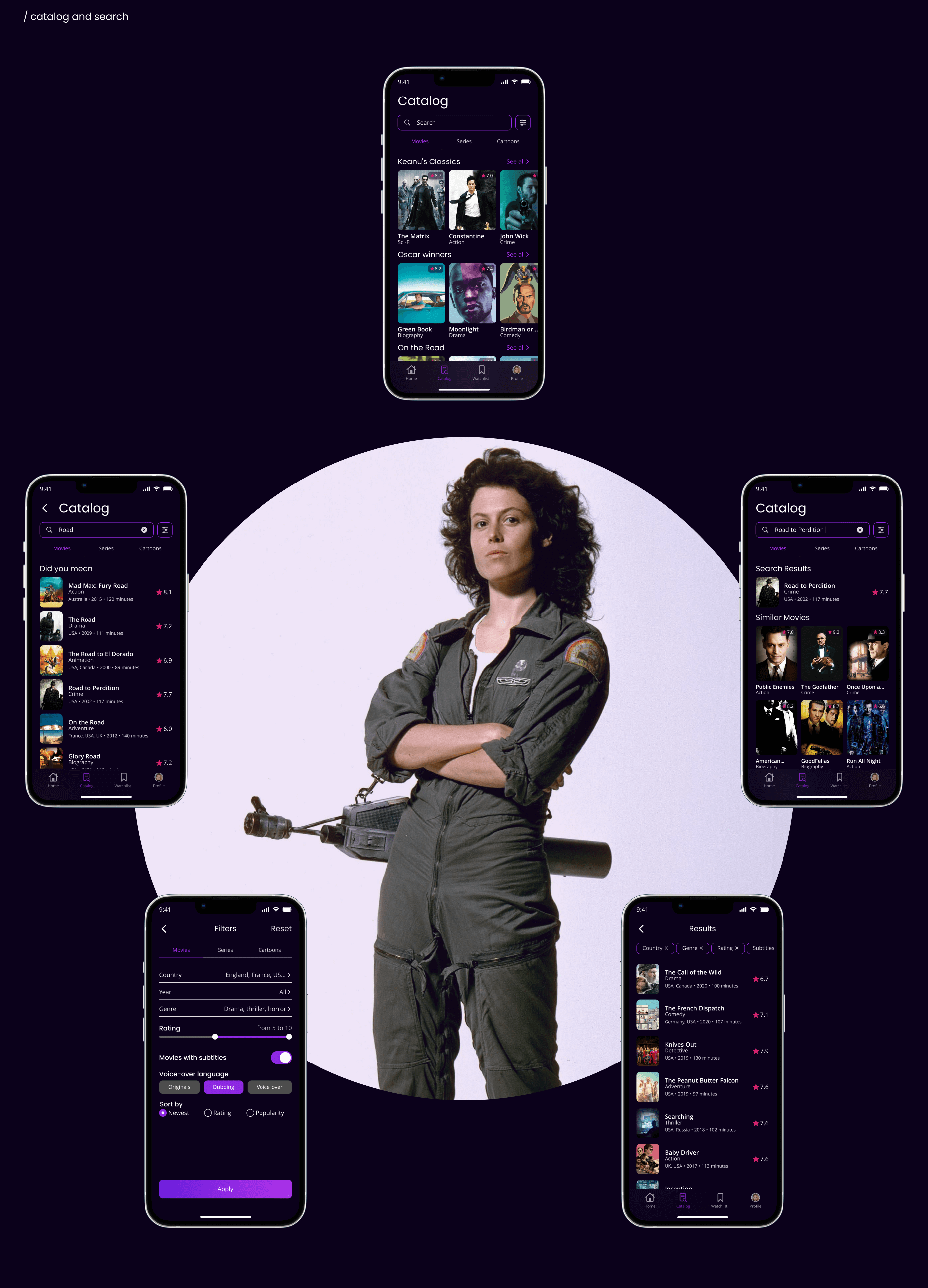 Online cinema app — Изображение №9 — Интерфейсы на Dprofile