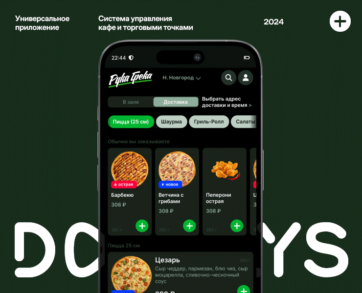 Универсальное приложение для кафе. Система Dooglys на Dprofile