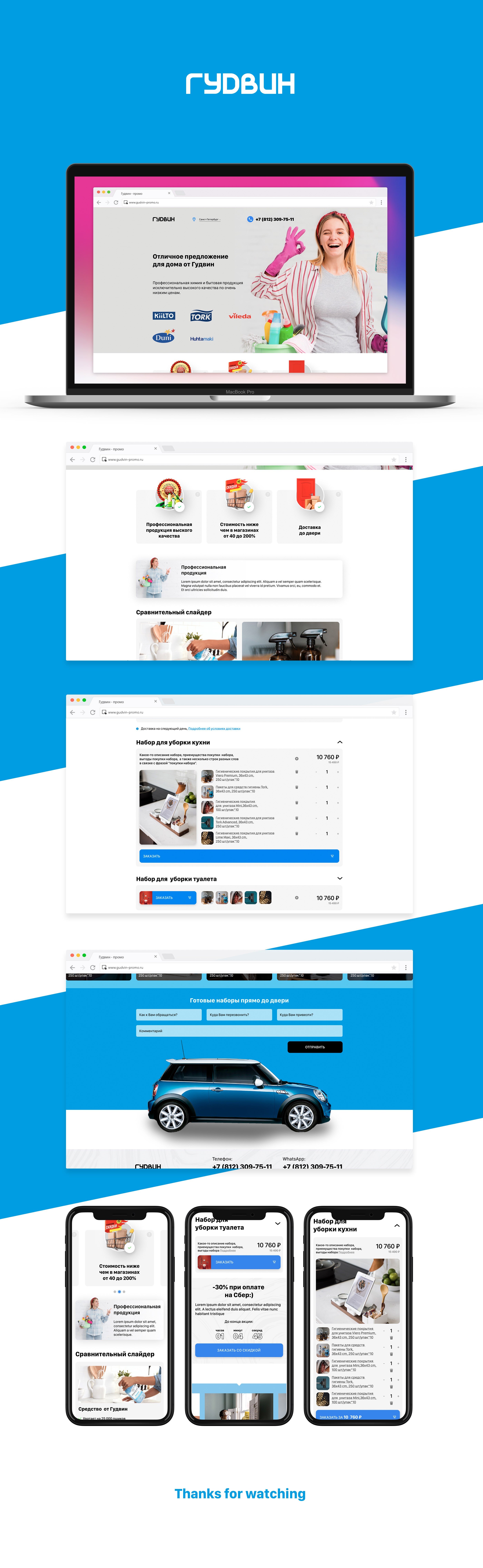 Goodvin promo Landing Page — Изображение №1 — Брендинг, Иллюстрация, Графика на Dprofile