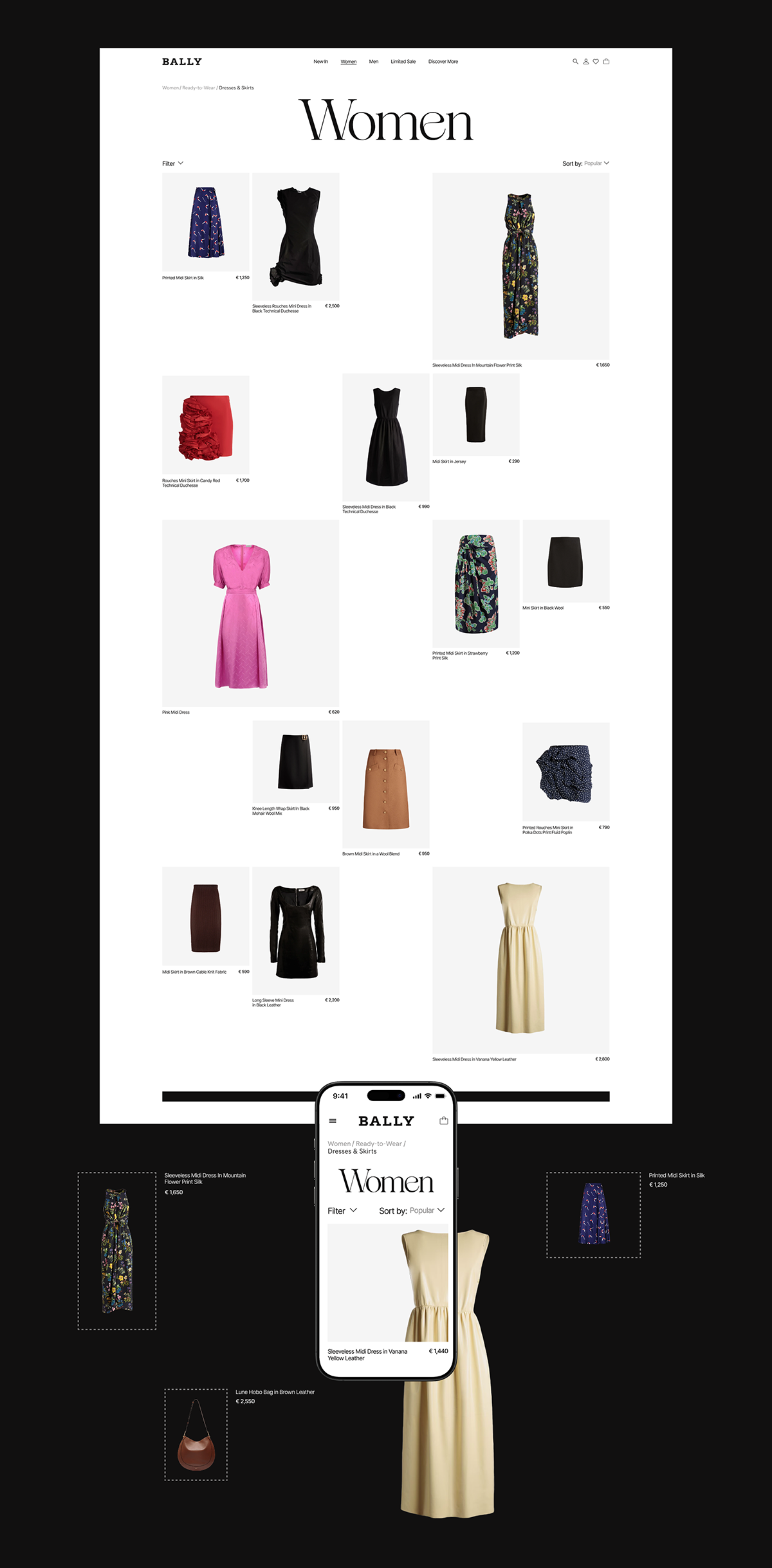 BALLY | E-commerce — Изображение №5 — Интерфейсы, Графика на Dprofile