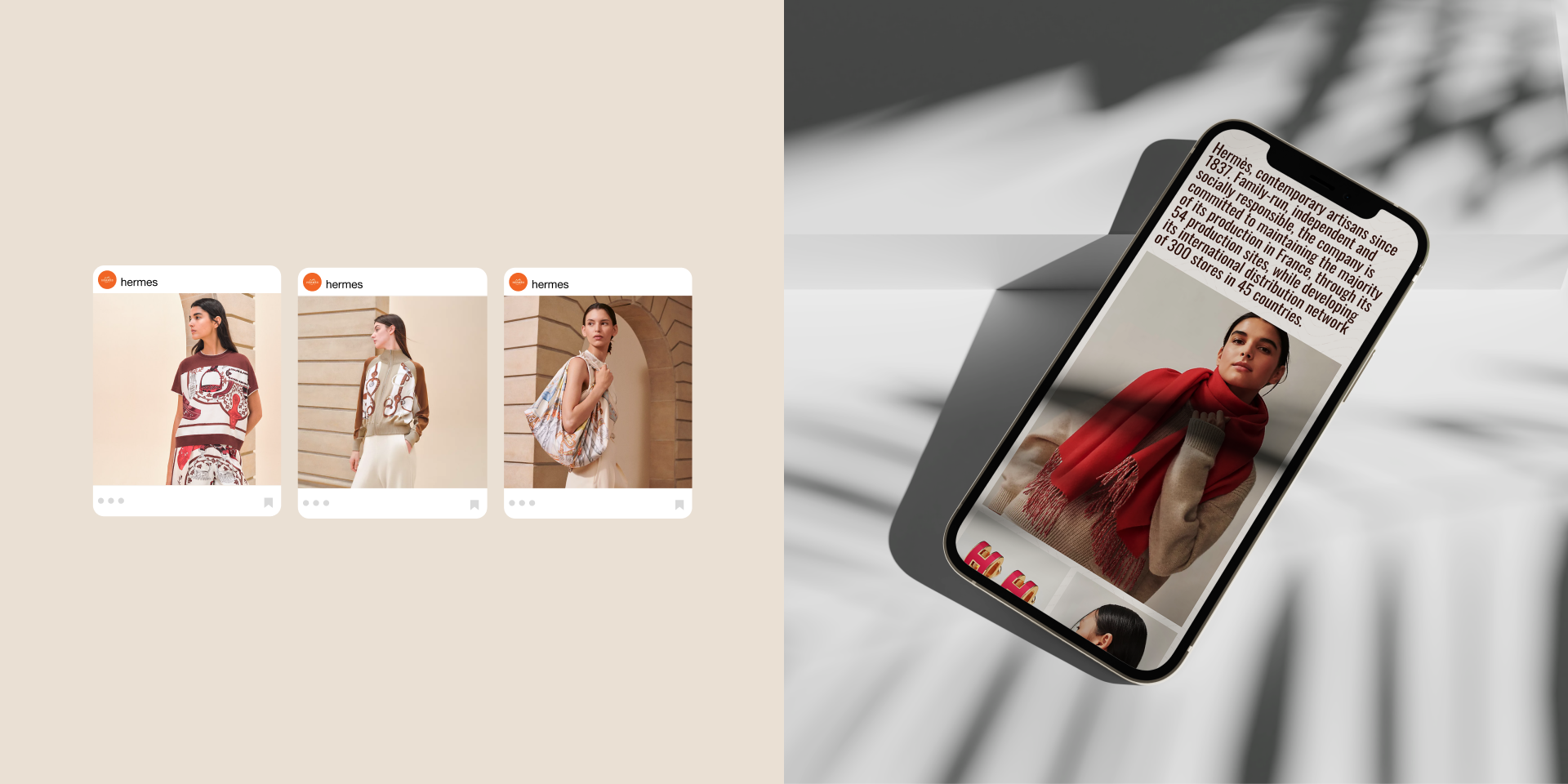 Hermes Paris|Landing Page — Изображение №5 — Интерфейсы, Графика на Dprofile
