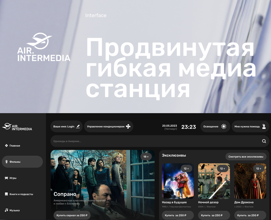 AIR.INTERMEDIA // Interface Design — Интерфейсы на Dprofile