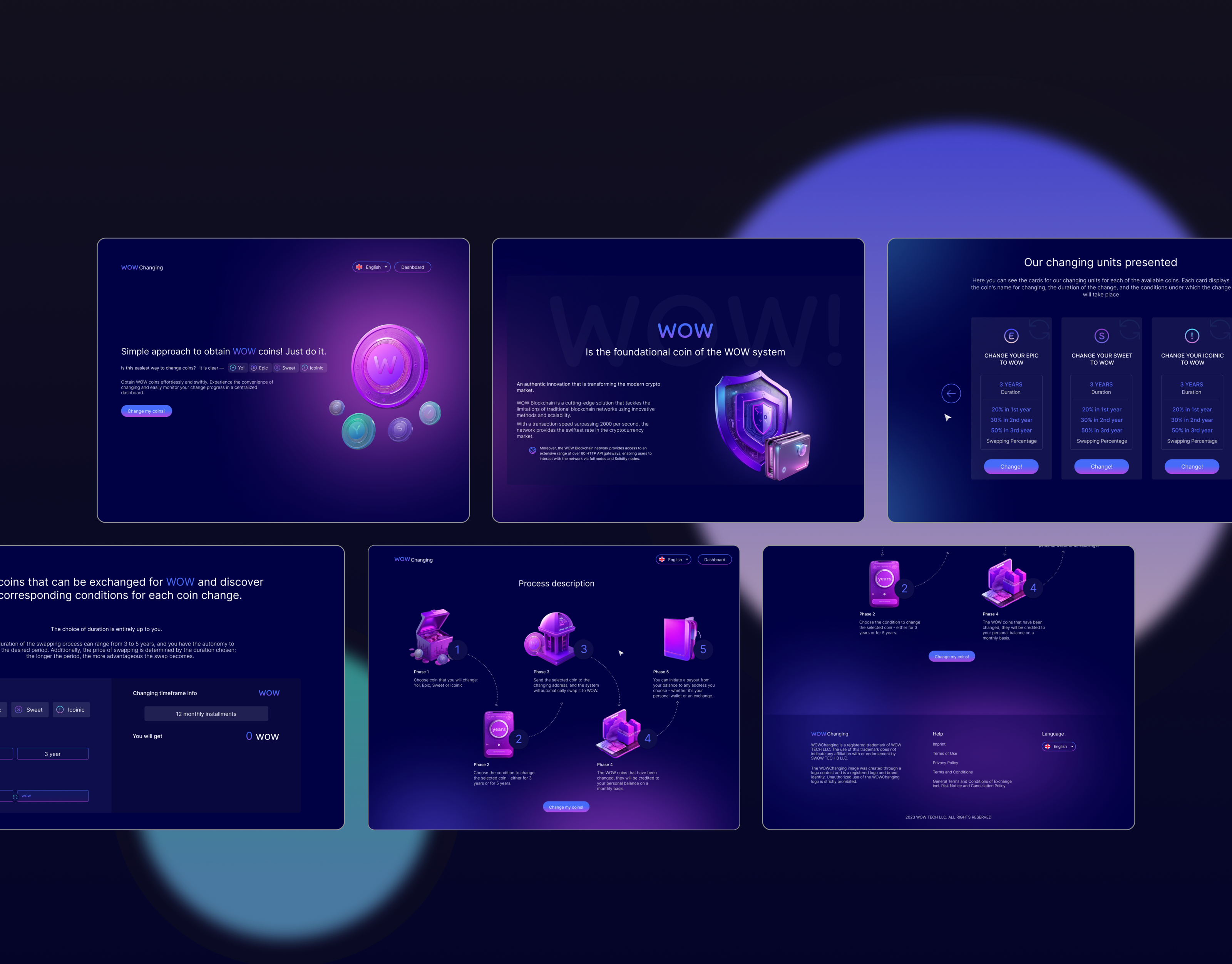 WOW Changing: крипто-платформа — Изображение №5 — Интерфейсы на Dprofile