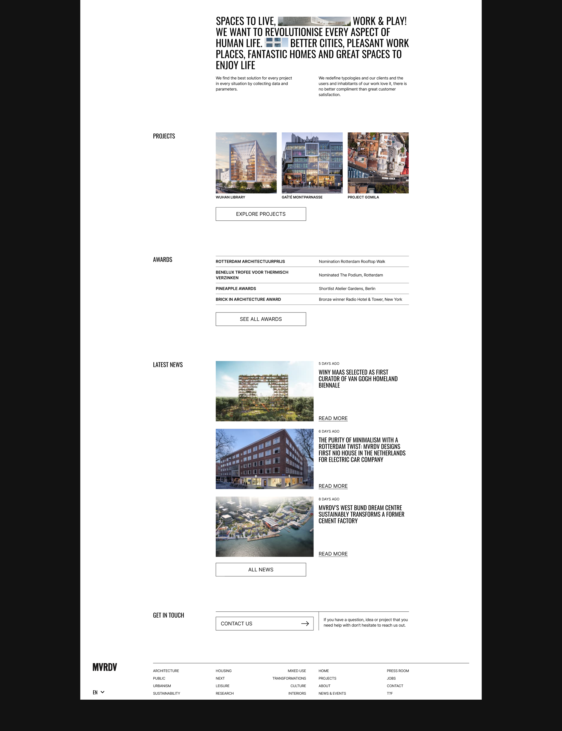 MVRDV | Corporate site — Изображение №4 — Интерфейсы, Брендинг на Dprofile