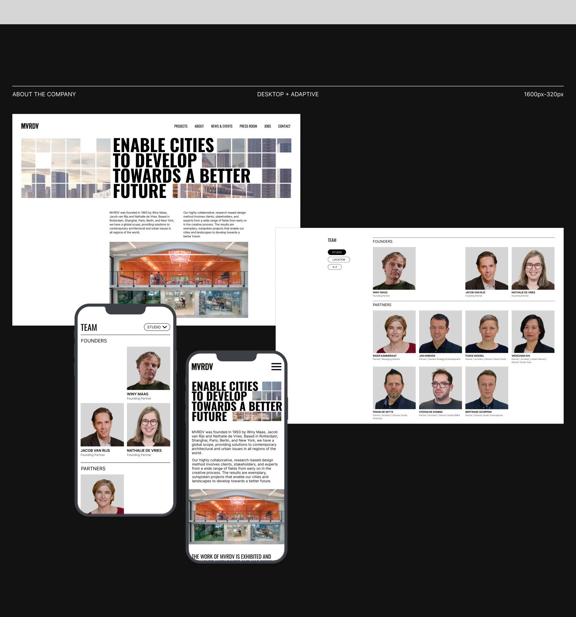 MVRDV | Corporate site — Изображение №9 — Интерфейсы, Брендинг на Dprofile