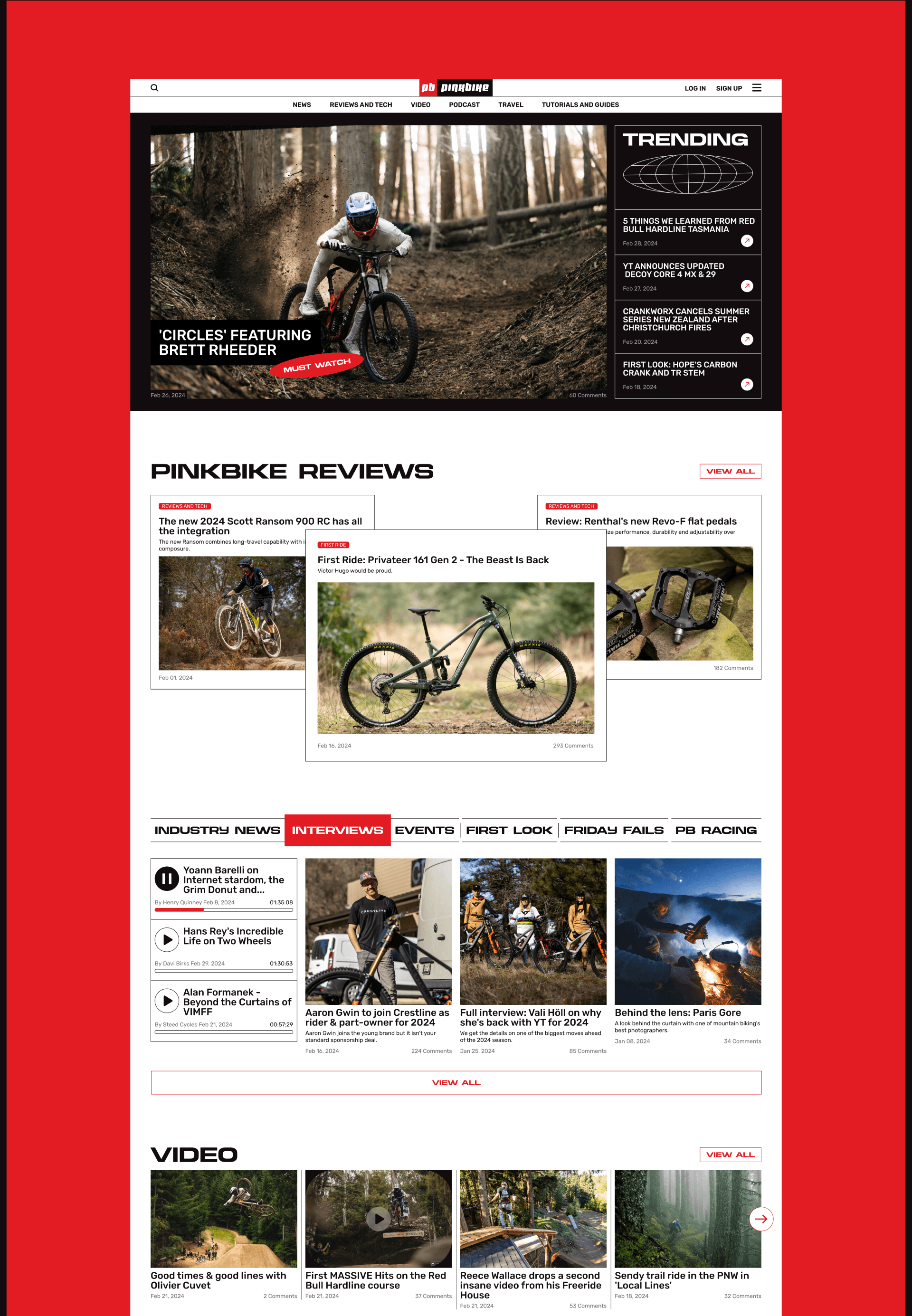 PINKBIKE.COM — Изображение №2 — Интерфейсы на Dprofile