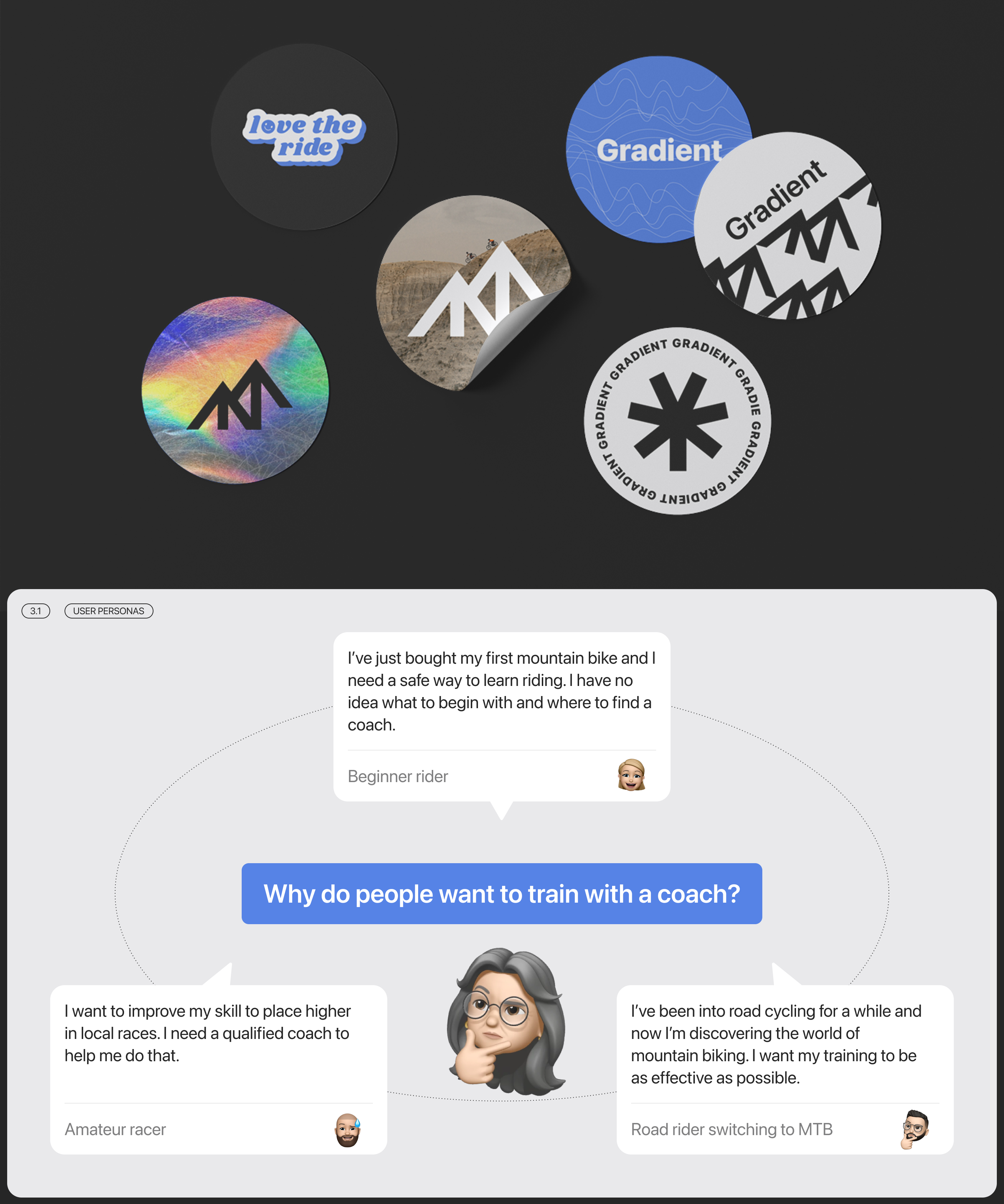 GRADIENT • Mobile app • Mountain bike coaching — Изображение №3 — Интерфейсы на Dprofile