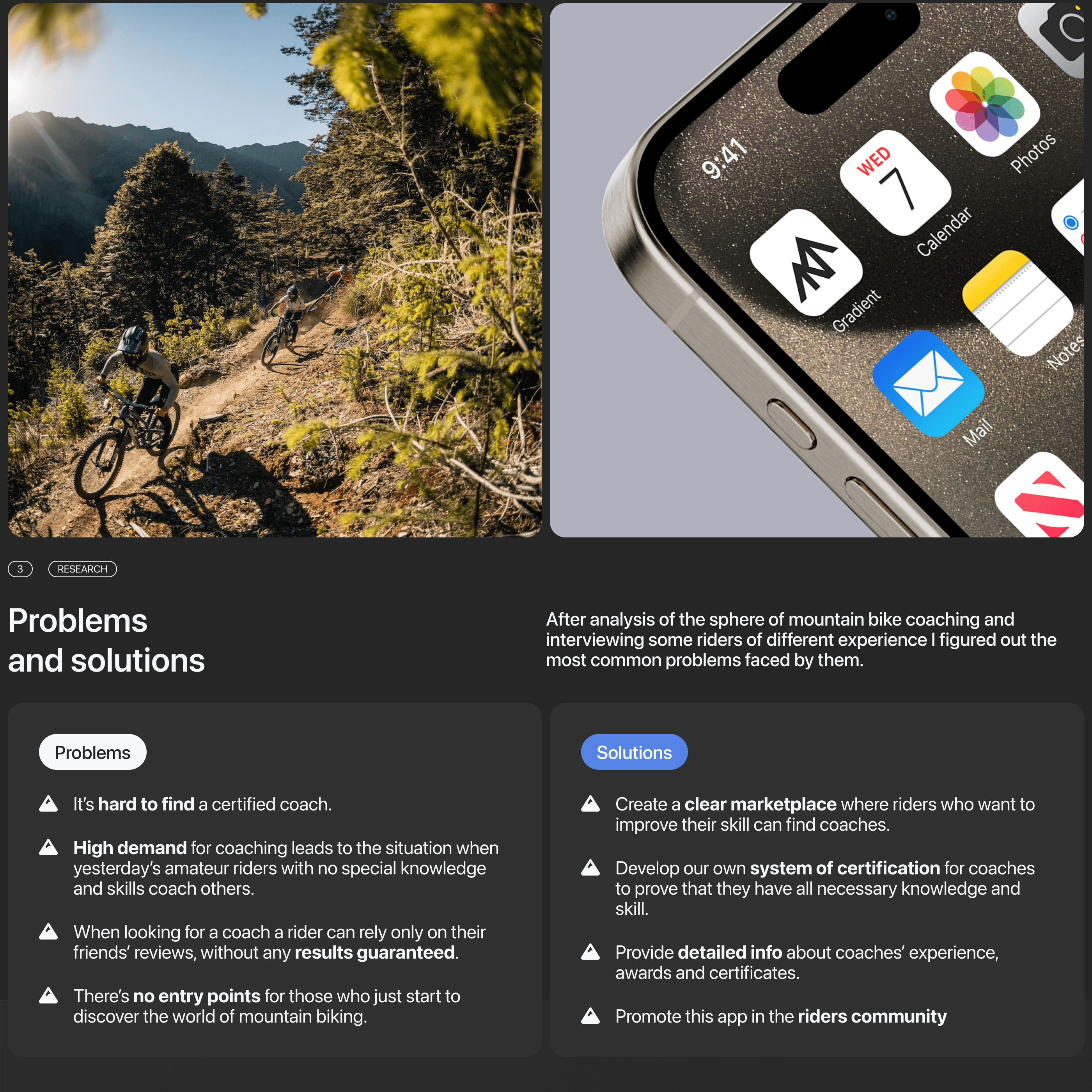 GRADIENT • Mobile app • Mountain bike coaching — Изображение №2 — Интерфейсы на Dprofile