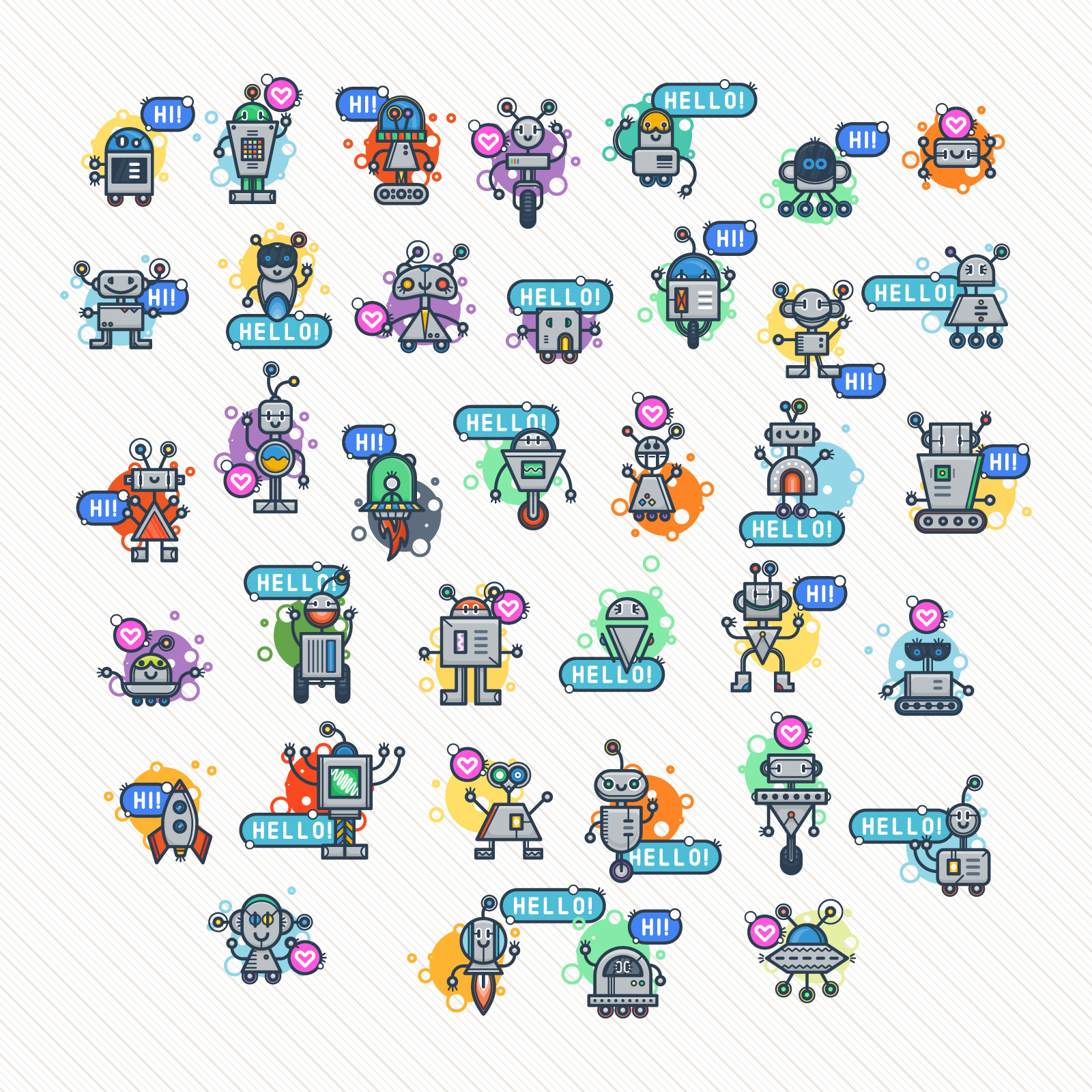 Hello! Robots — Изображение №3 — Графика на Dprofile