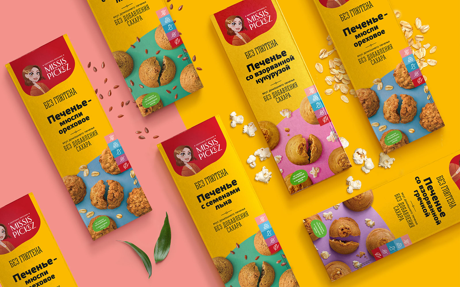 Missis Pickez / Миссис Пикез - упаковка продуктов питания — Изображение №1 — Брендинг, Иллюстрация на Dprofile