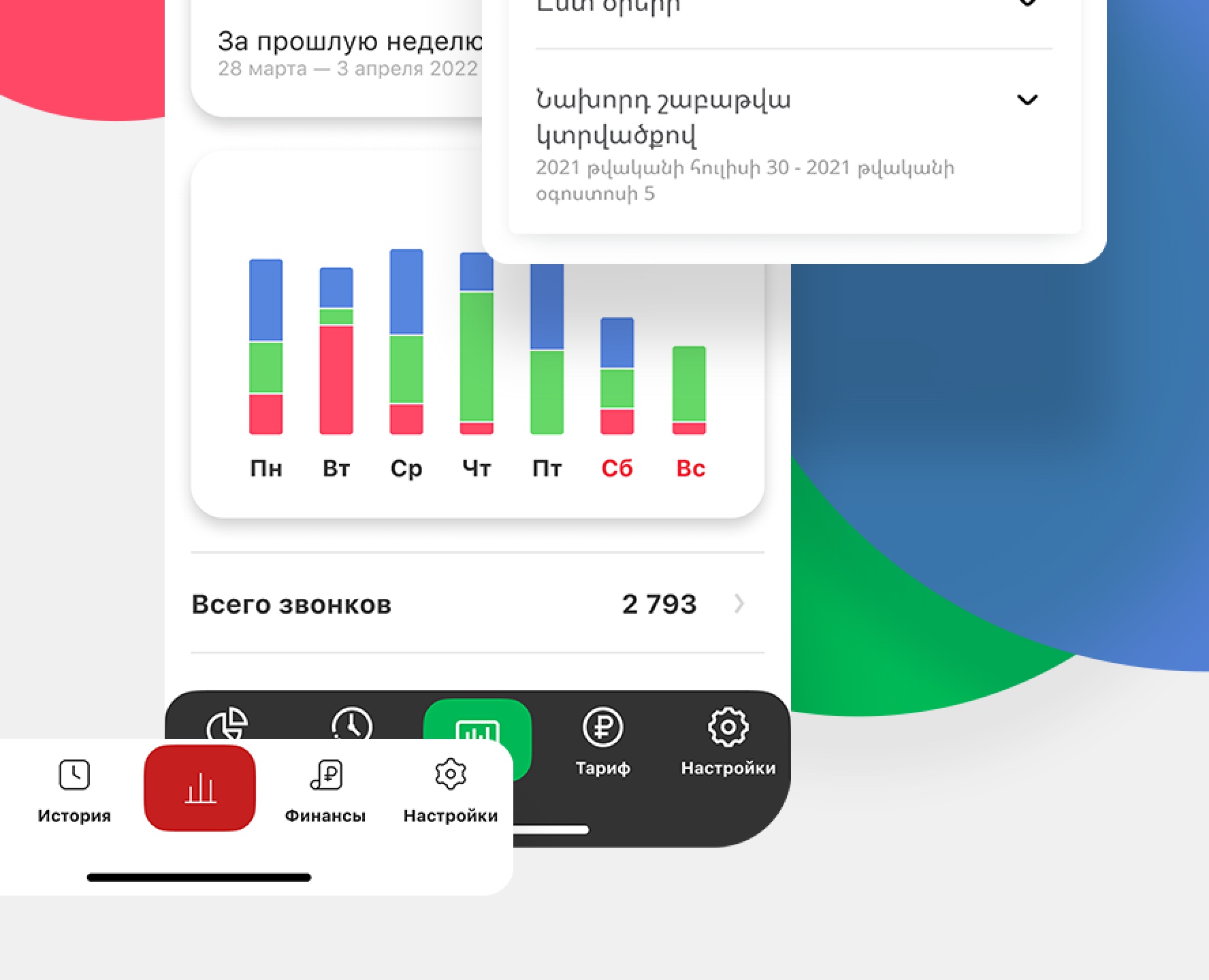 Дизайн приложения Виртуальной АТС на Dprofile