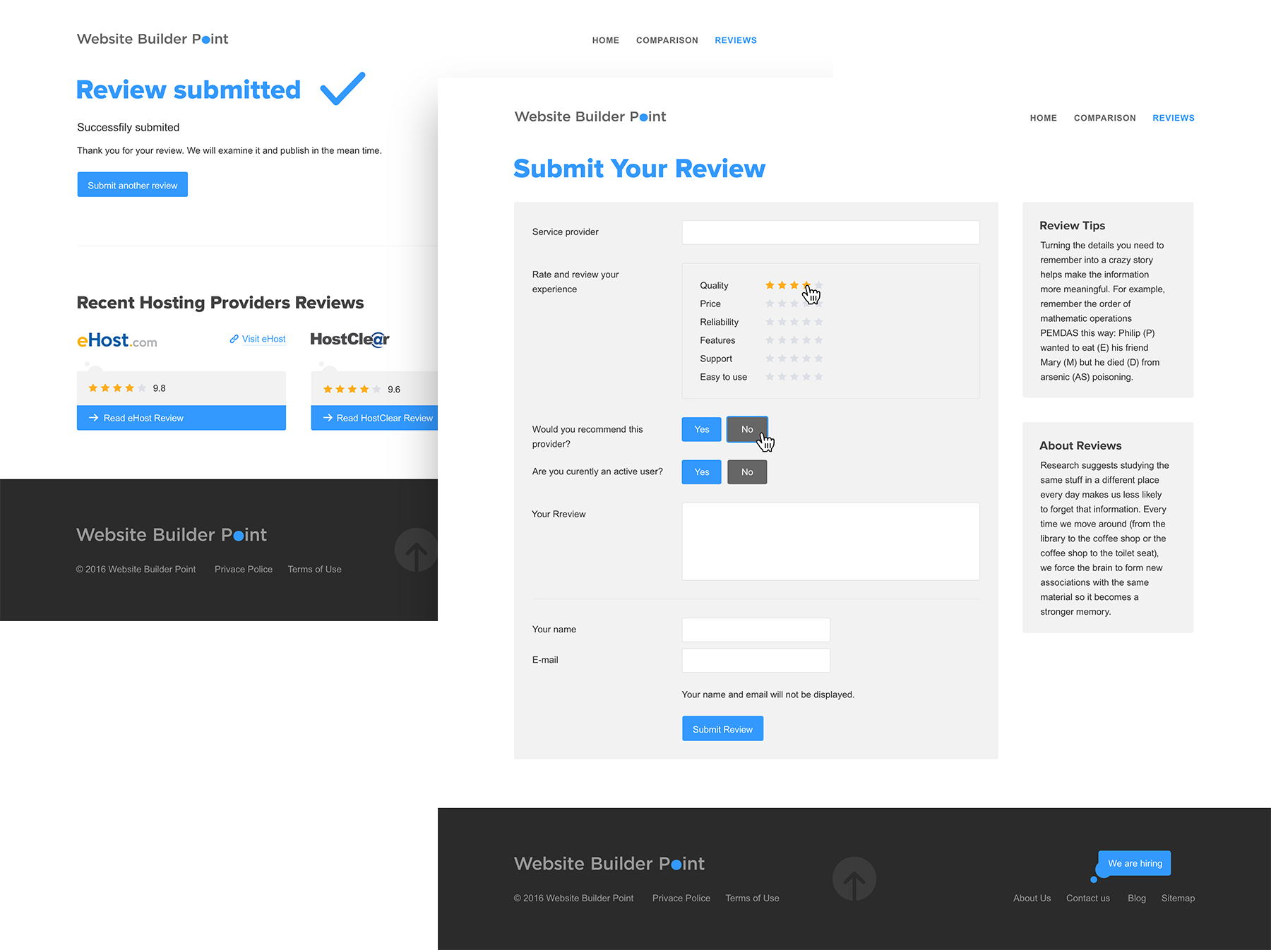 Website Builder Point — Изображение №6 — Интерфейсы на Dprofile