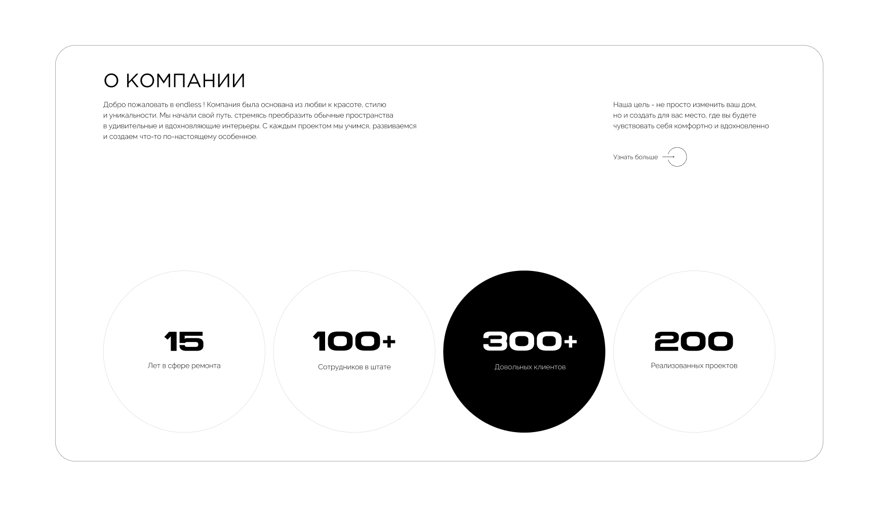 ENDLESS - Дизайн-студия интеьеров — Изображение №8 — Интерфейсы, Графика на Dprofile