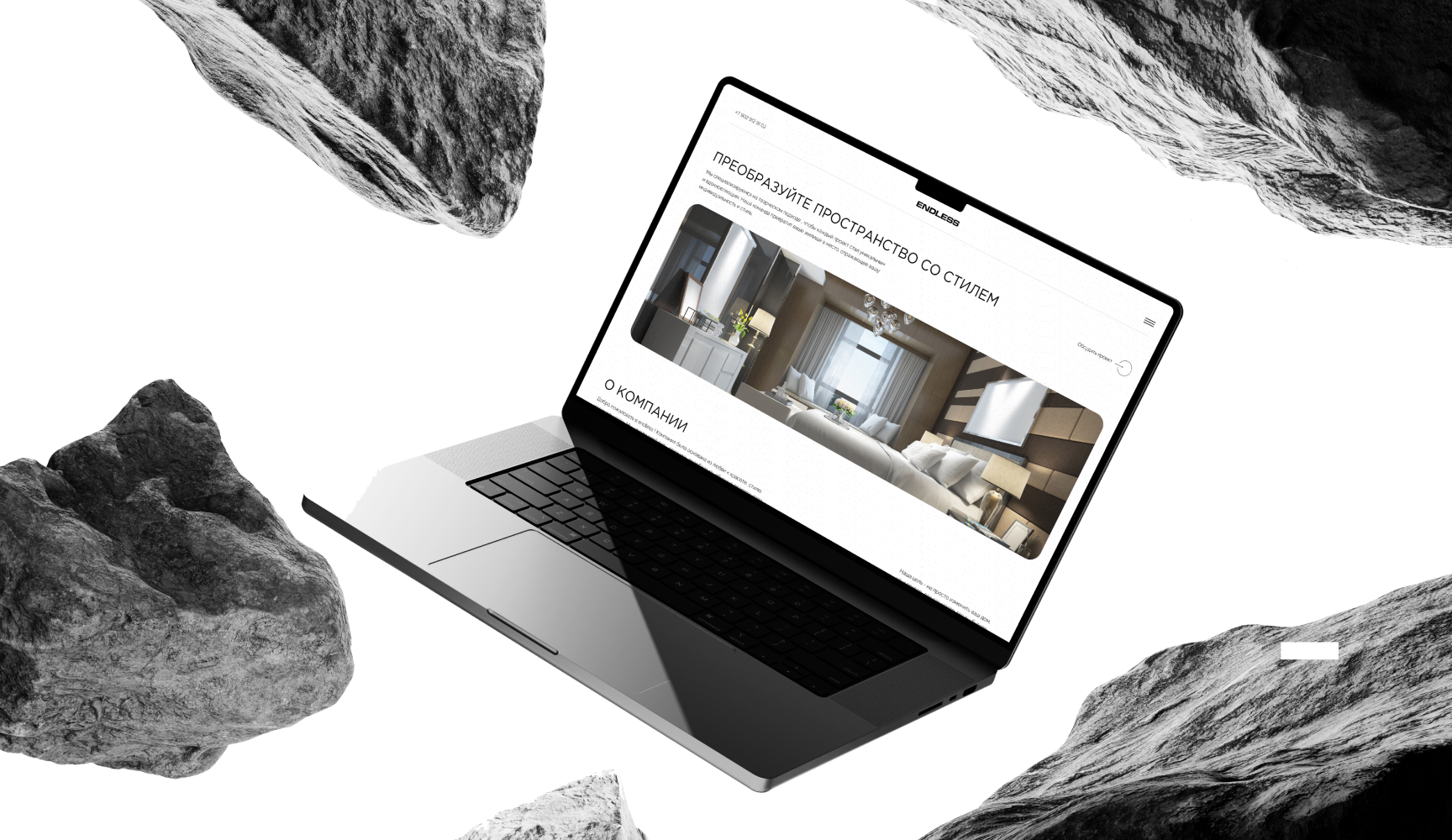 ENDLESS - Дизайн-студия интеьеров — Изображение №6 — Интерфейсы, Графика на Dprofile