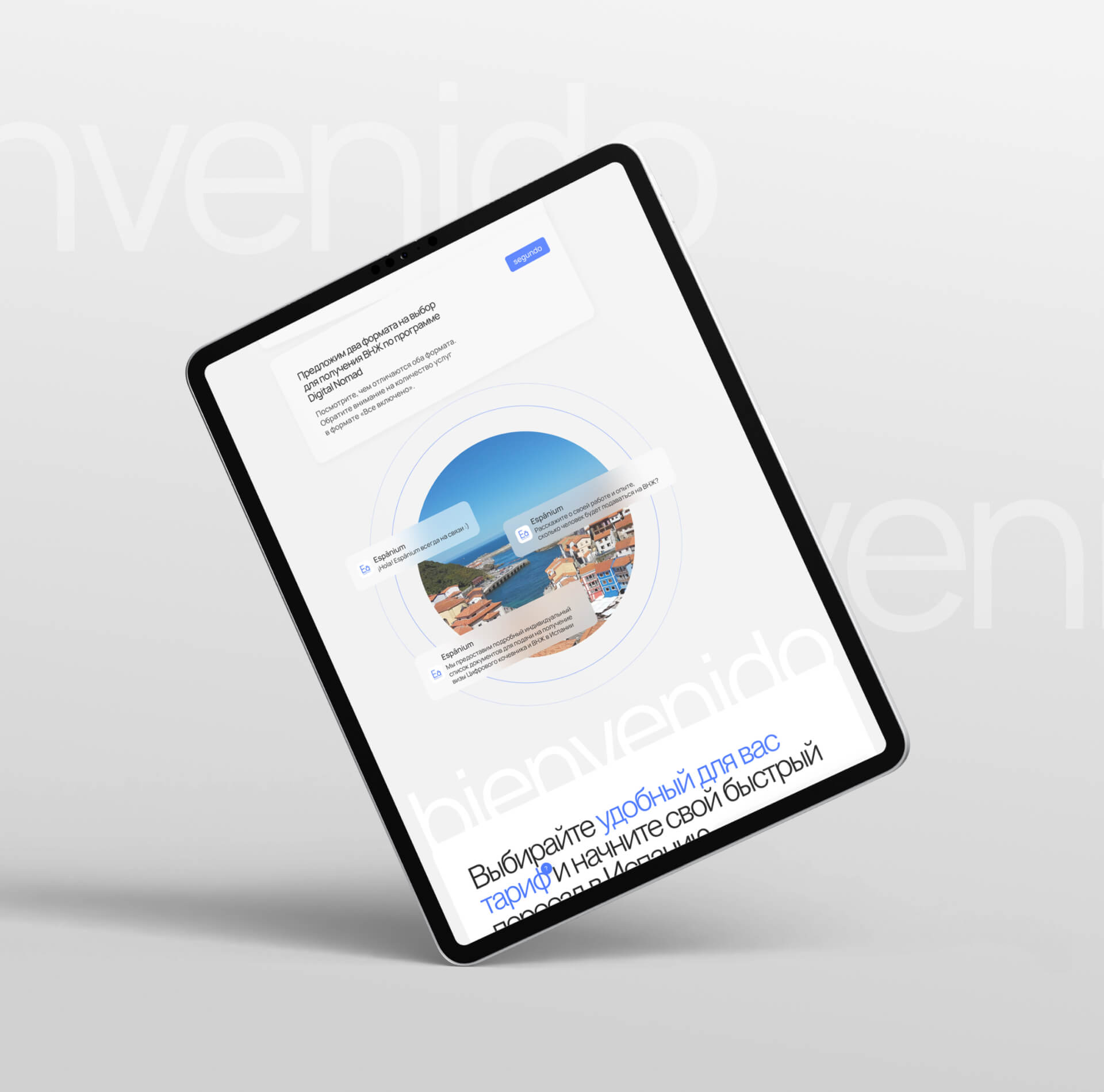 Espanium. Визы в Испанию — Изображение №9 — Интерфейсы на Dprofile