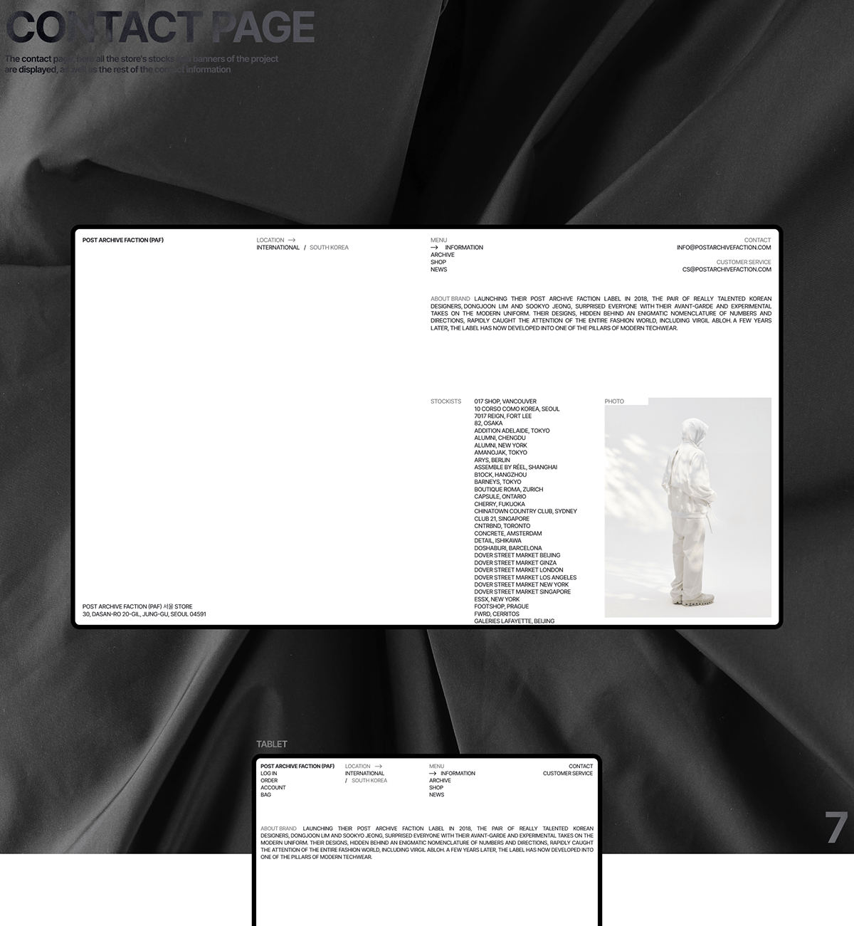 POST ARCHIVE FACTION (PAF) | E-Commerce — Изображение №13 — Интерфейсы, Анимация на Dprofile