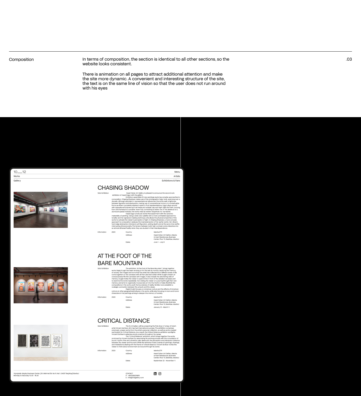 10__12 Gallery | Website Concept — Изображение №5 — Интерфейсы, Анимация на Dprofile