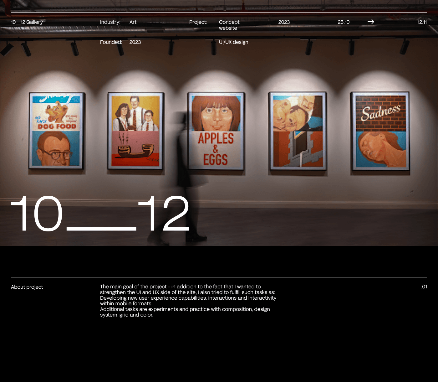 10__12 Gallery | Website Concept — Изображение №1 — Интерфейсы, Анимация на Dprofile