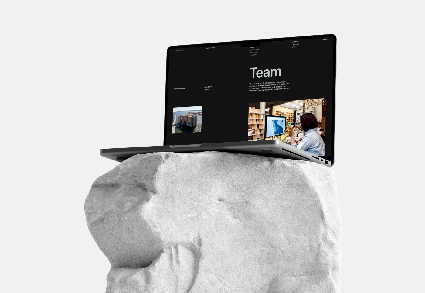 Olafur Eliasson Studio | Corporate website — Изображение №8 — Интерфейсы, Анимация на Dprofile