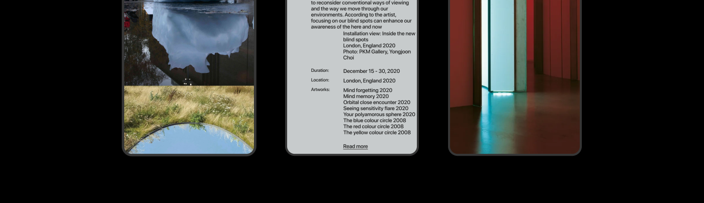 Olafur Eliasson Studio | Corporate website — Изображение №5 — Интерфейсы, Анимация на Dprofile