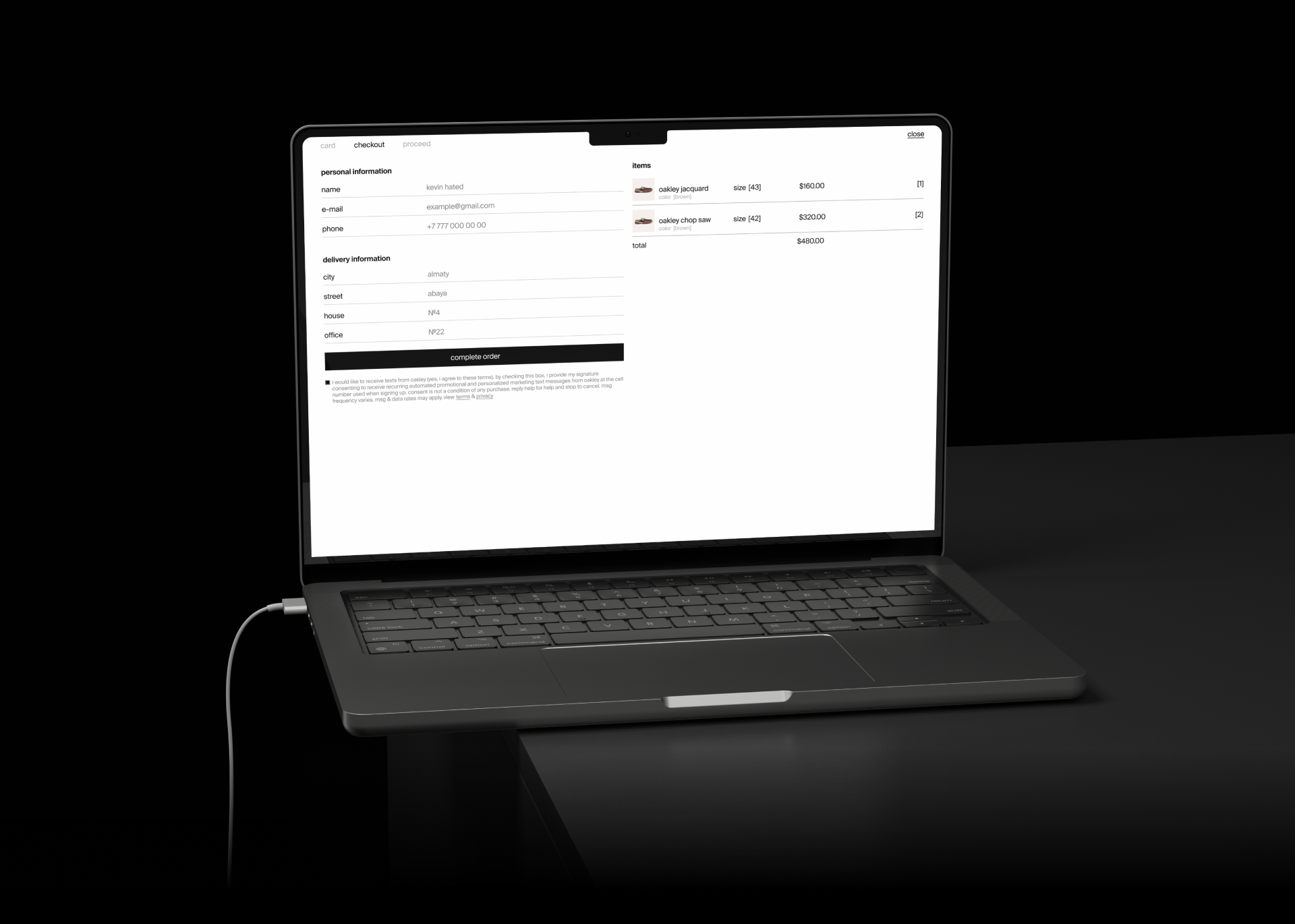 Oakley | E-commerce — Изображение №9 — Интерфейсы, Анимация на Dprofile