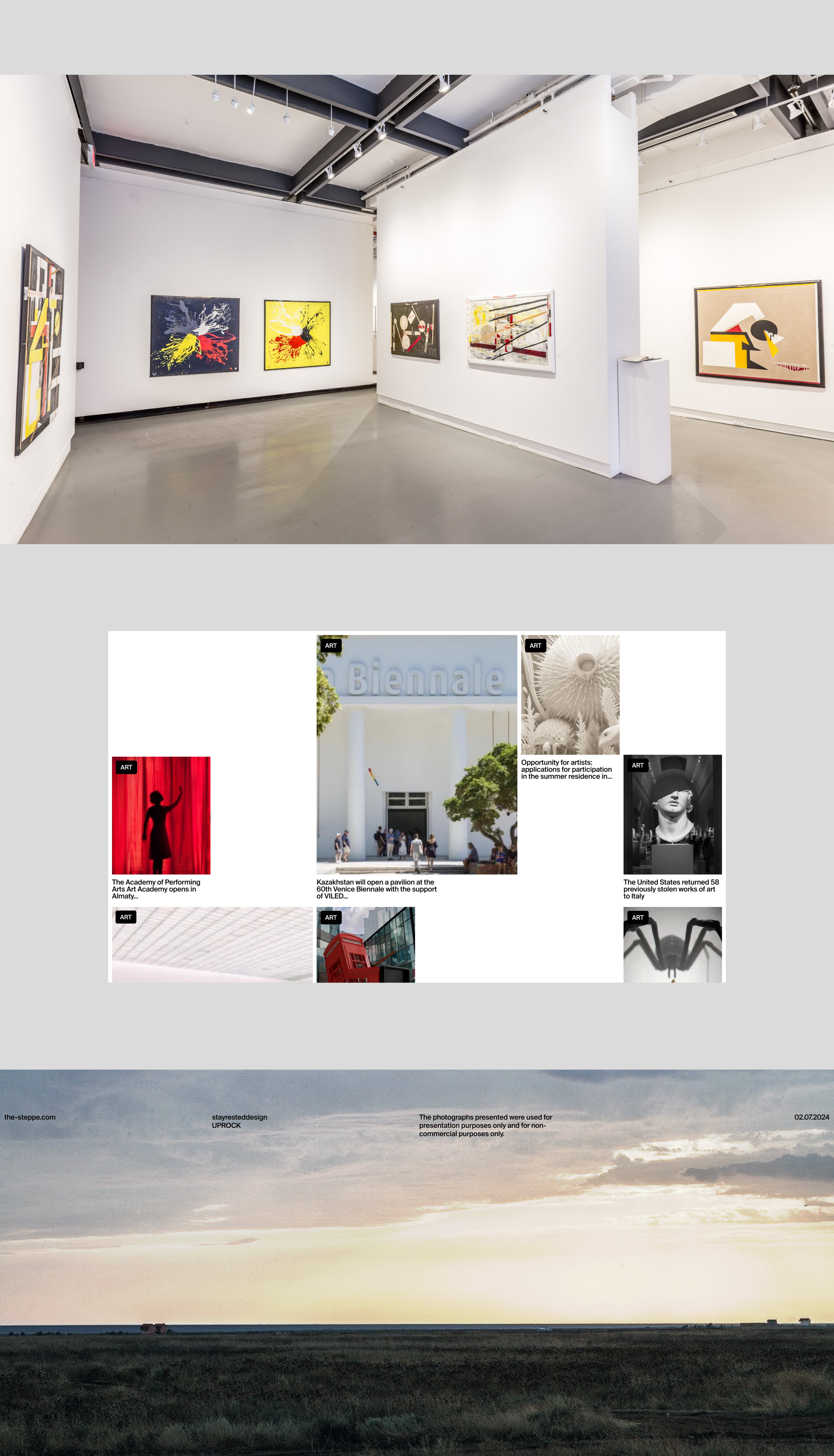 STEPPE | News website — Изображение №6 — Интерфейсы, Анимация на Dprofile