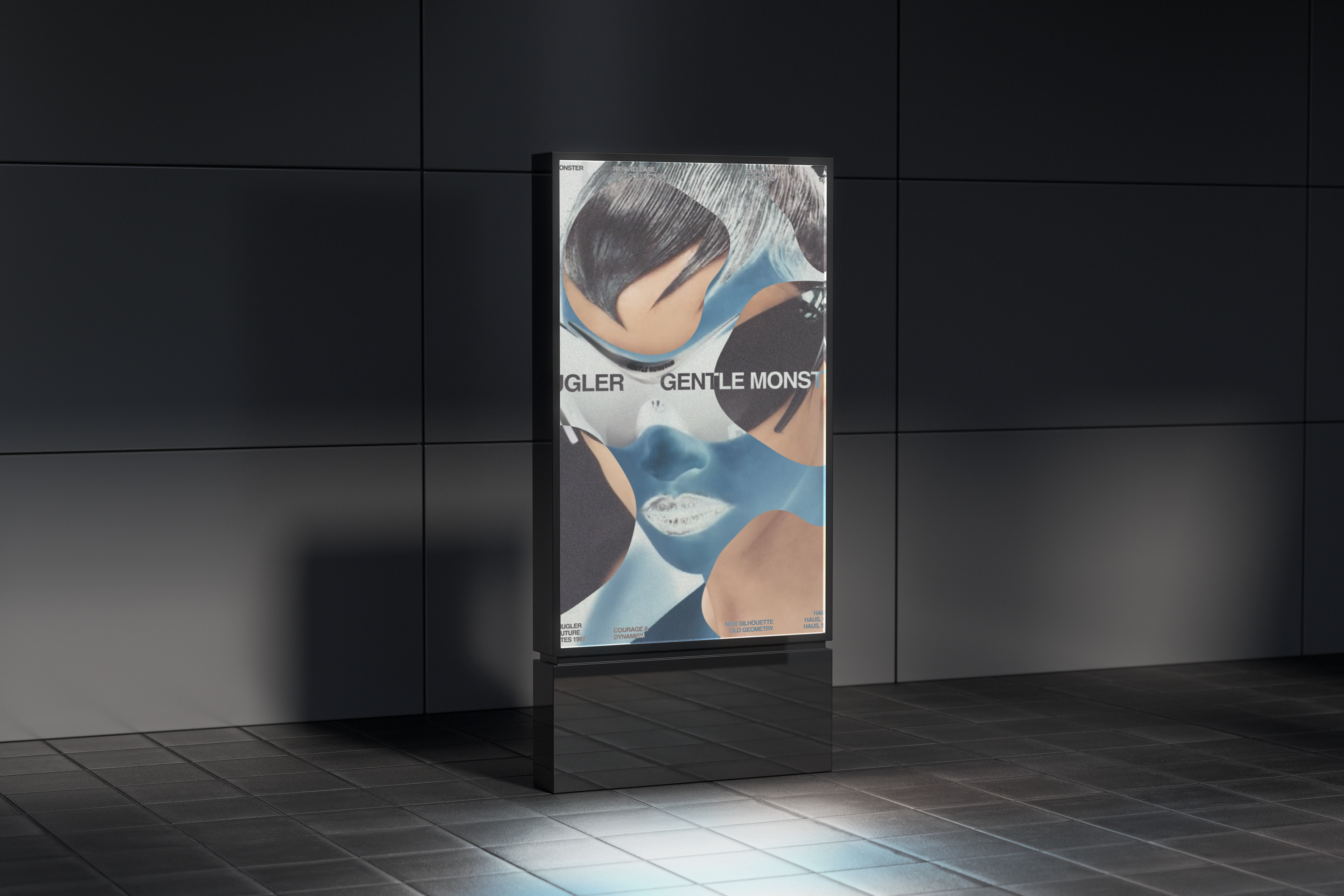 Poster collection #2 | GENTLE MONSTER X MUGLER — Изображение №2 — Графика на Dprofile