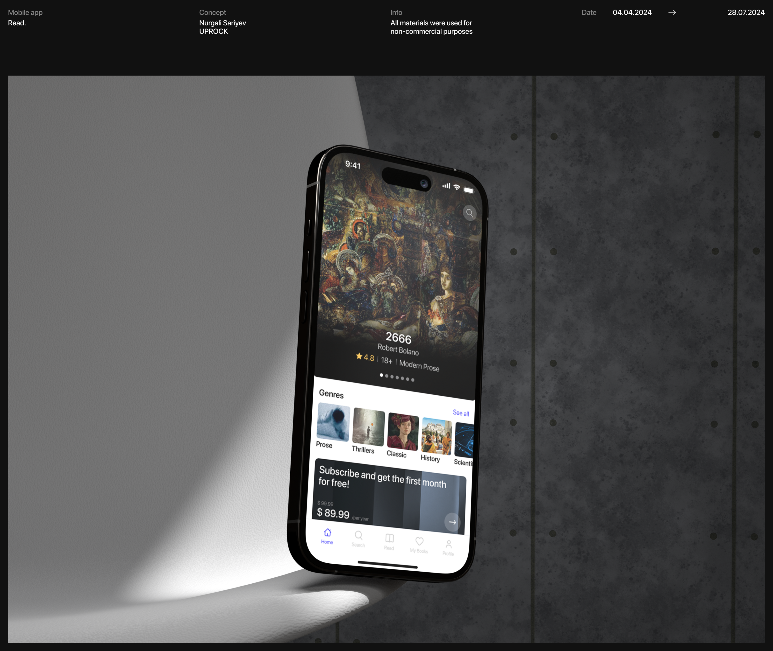 Read | Mobile app — Изображение №1 — Интерфейсы на Dprofile