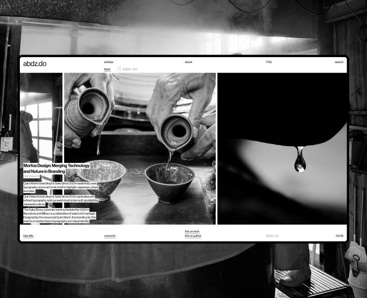 Abduzeedo | website — Интерфейсы, Анимация на Dprofile