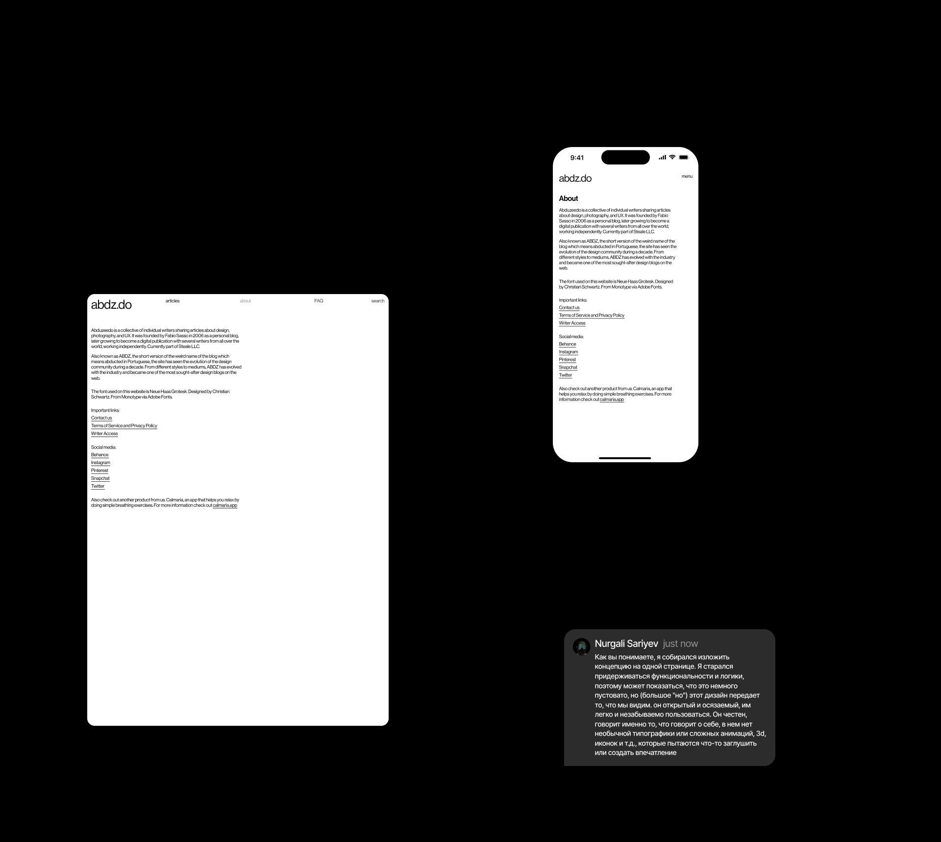 Abduzeedo | website — Изображение №9 — Интерфейсы, Анимация на Dprofile