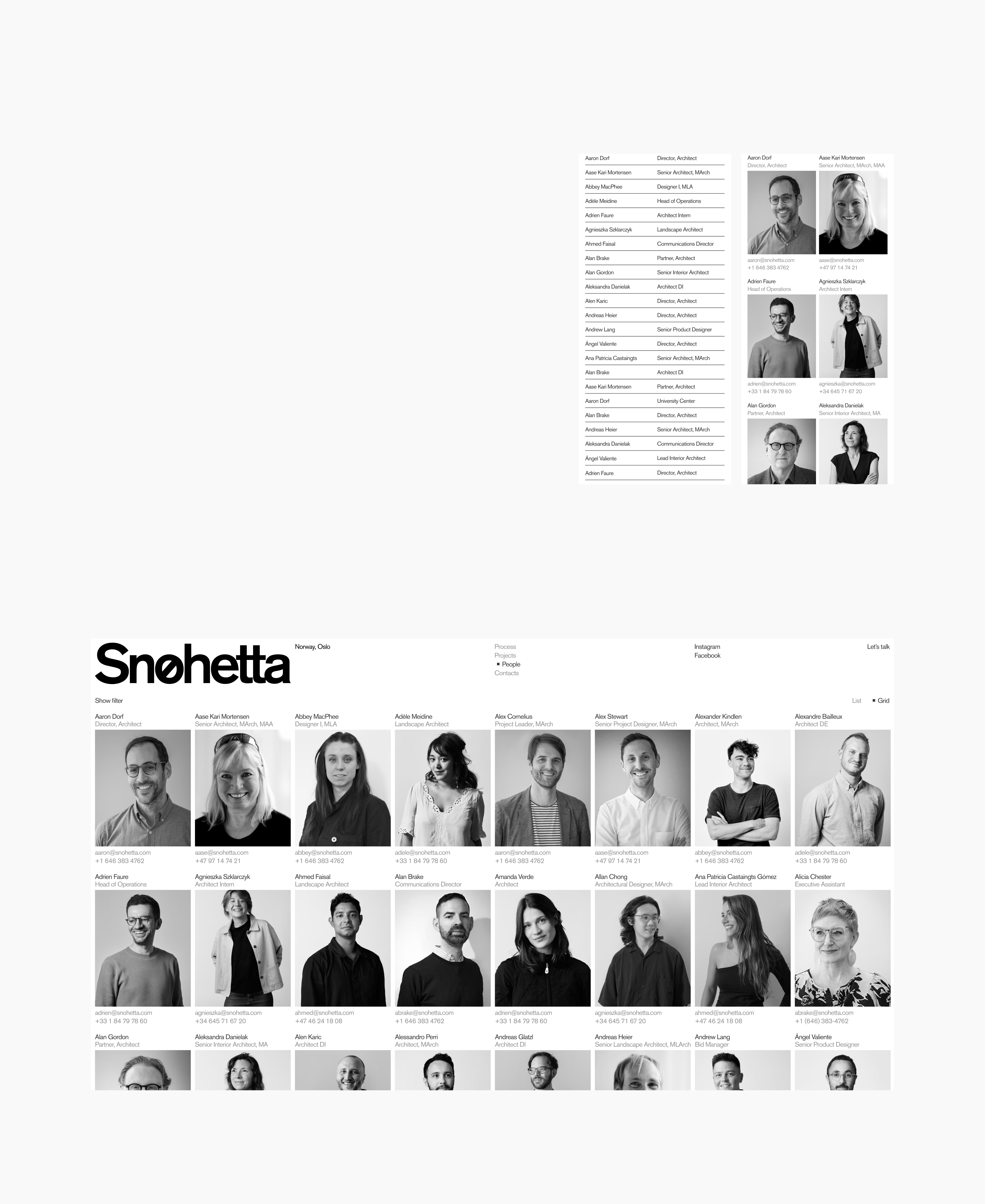 Snohetta | Website concept — Изображение №7 — Интерфейсы, Анимация на Dprofile