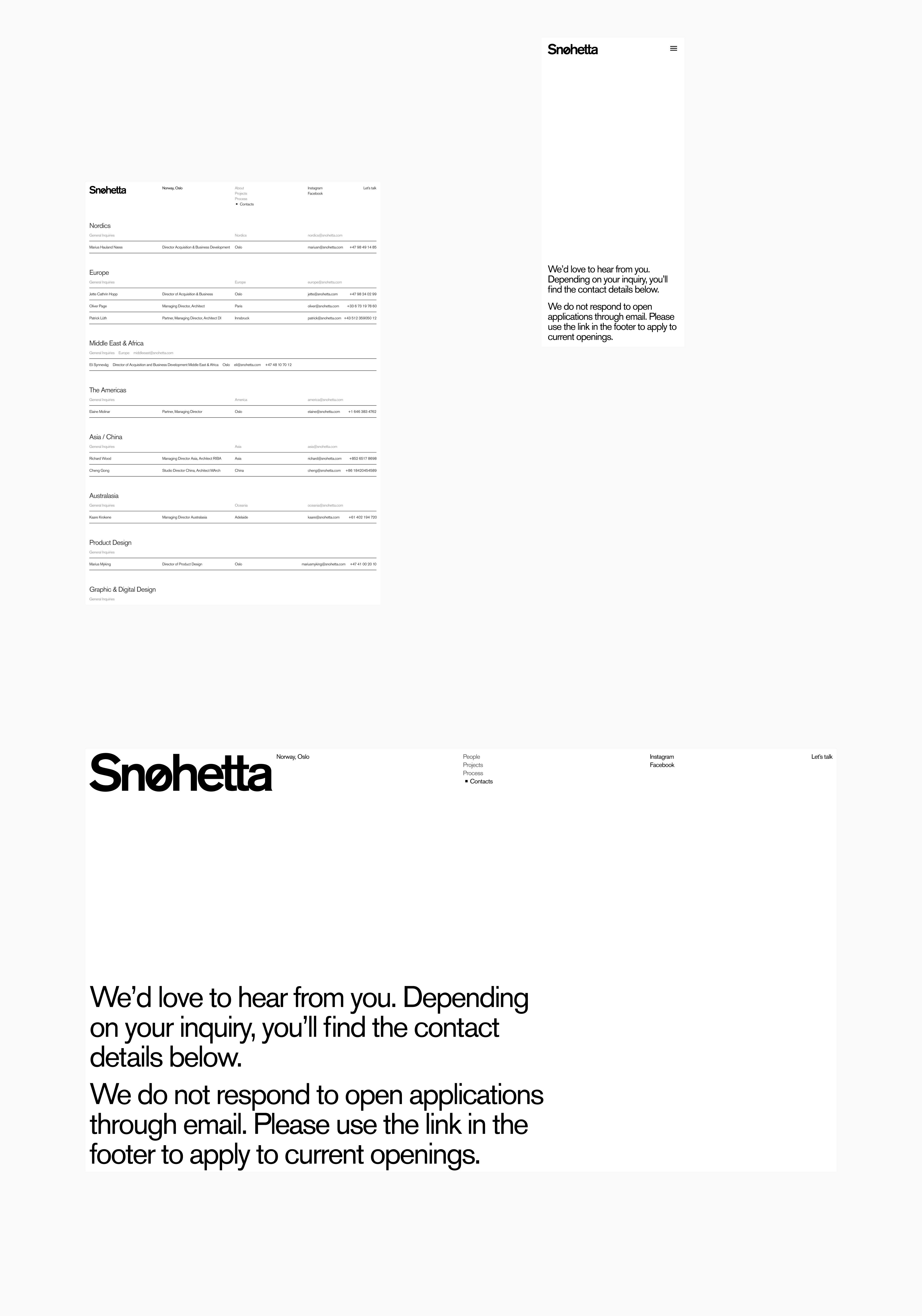 Snohetta | Website concept — Изображение №8 — Интерфейсы, Анимация на Dprofile